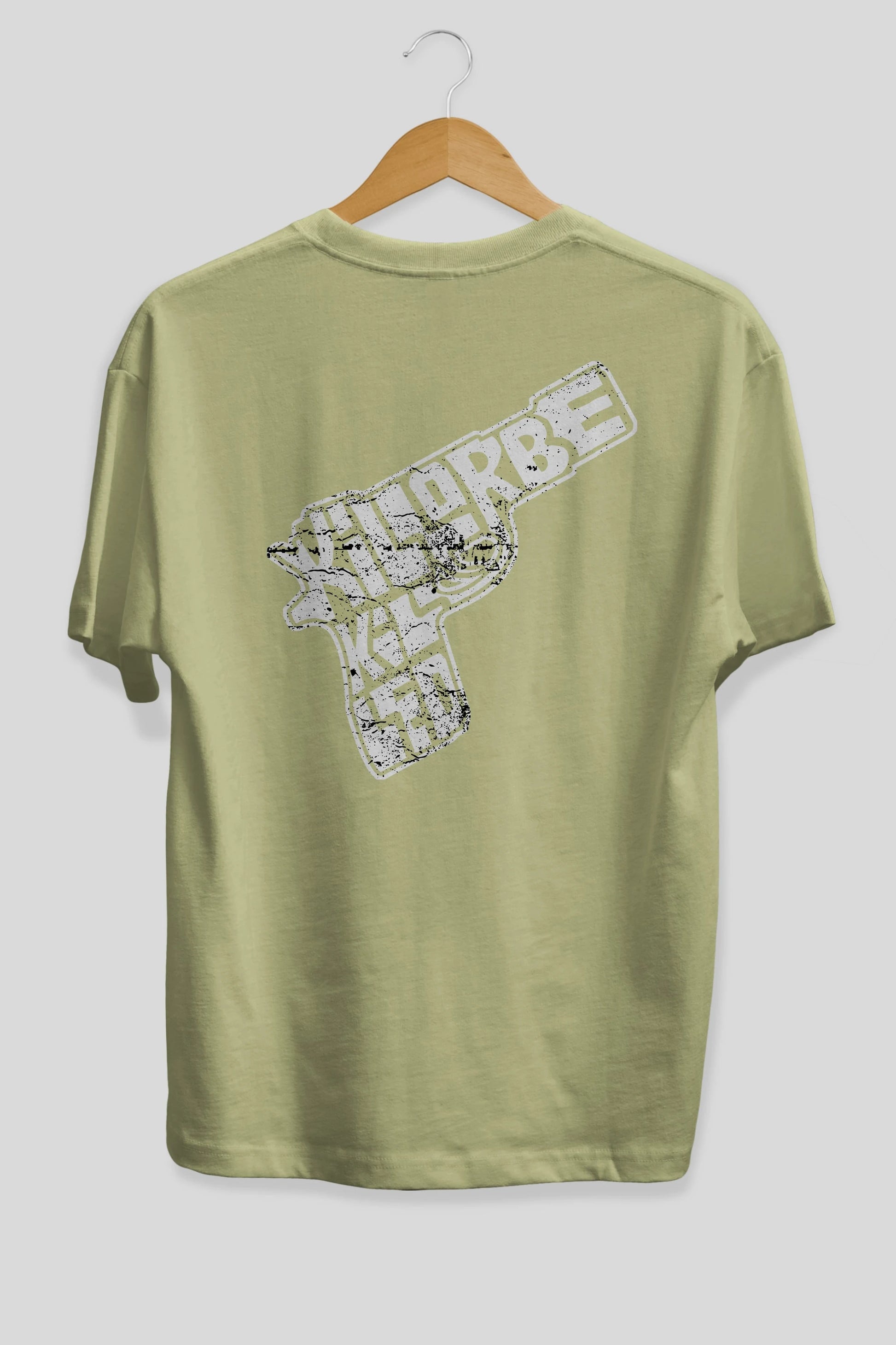 Kill Or Be Killed Arka Baskılı Oversize t-shirt %100 pamuk Erkek Kadın Unisex