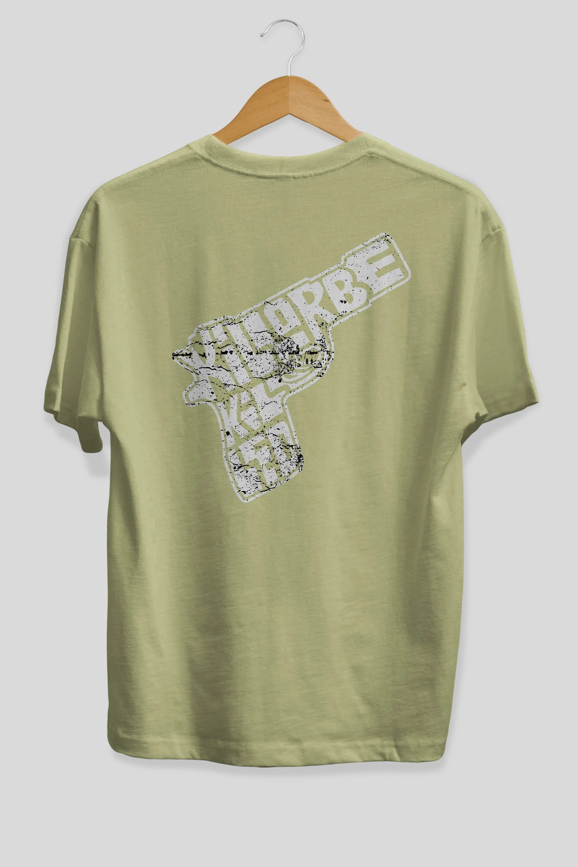 Kill Or Be Killed Arka Baskılı Oversize t-shirt %100 pamuk Erkek Kadın Unisex