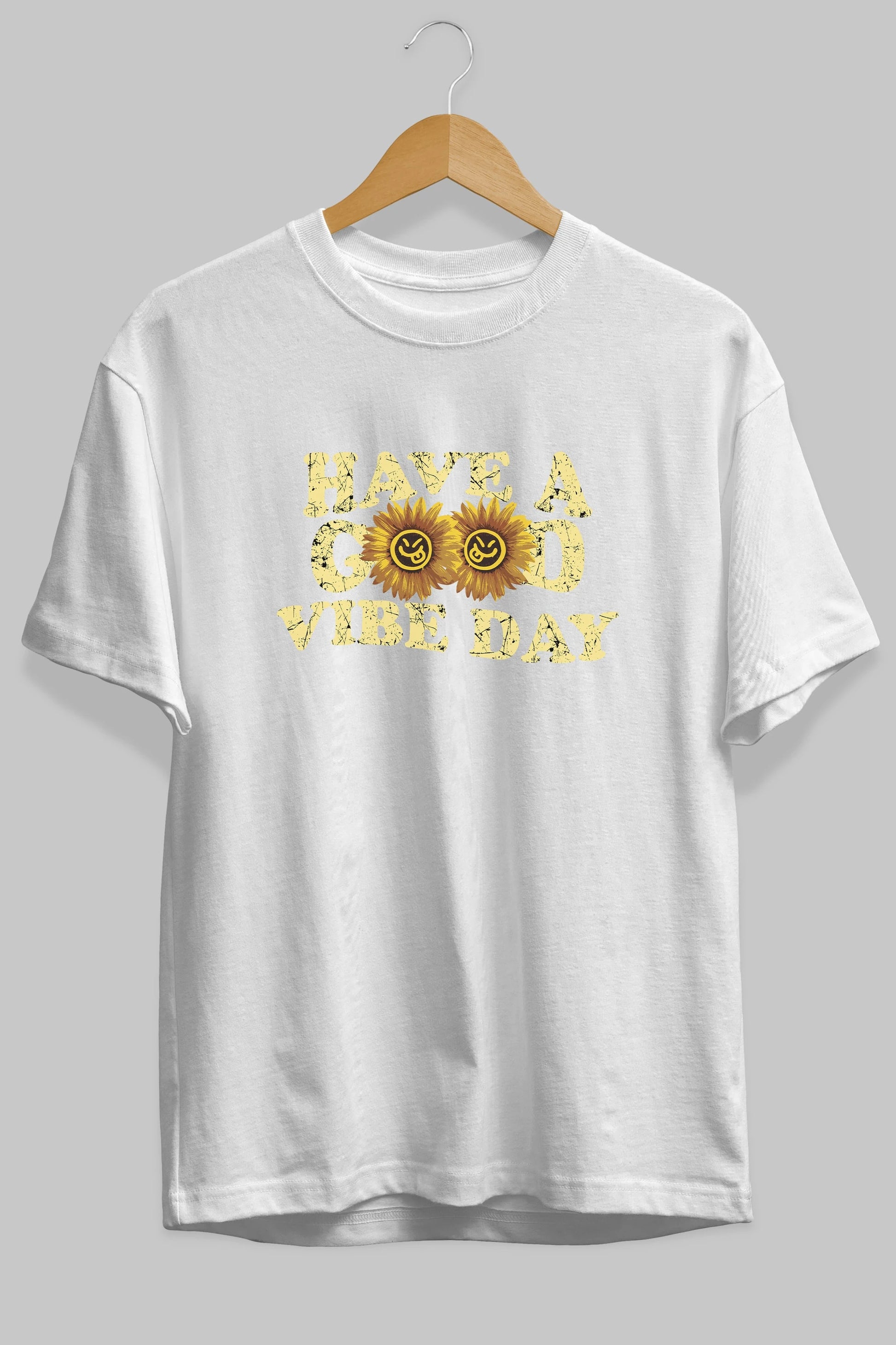 Have a Good Vibe Day Ön Baskılı Oversize t-shirt Erkek Kadın Unisex
