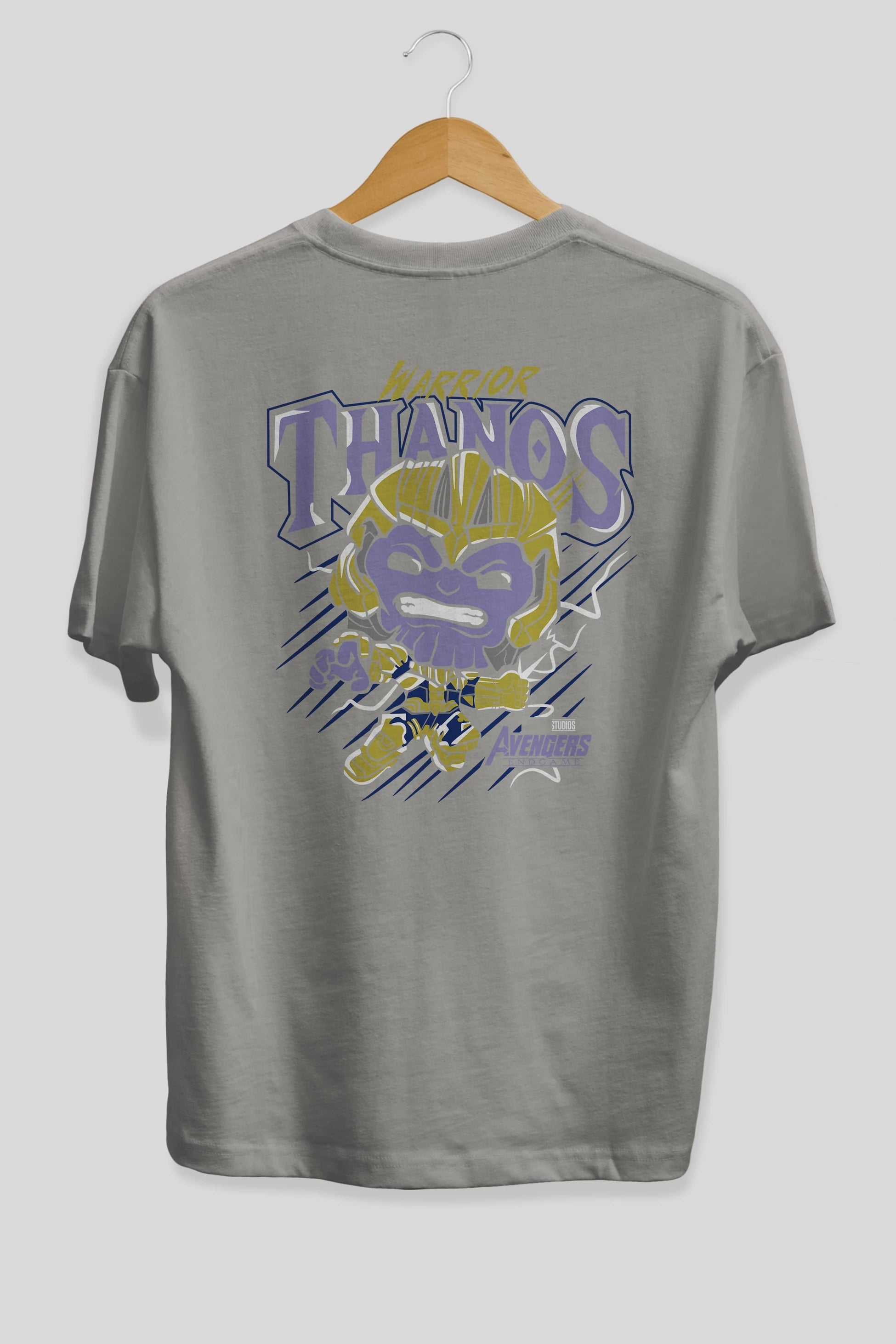 Thanos (2) Arka Baskılı Oversize t-shirt Erkek Kadın Unisex %100 Pamuk Bisiklet Yaka tişort
