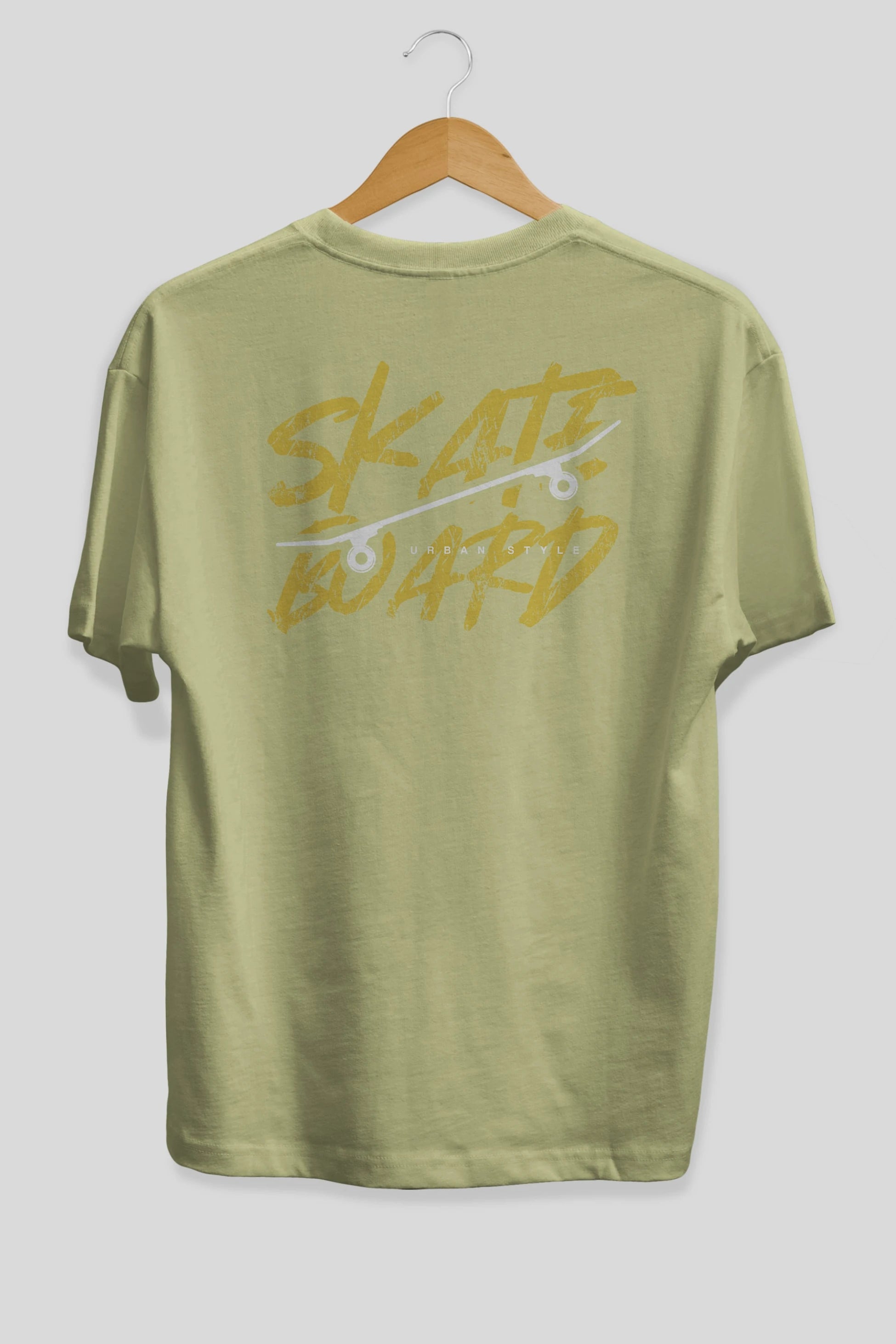 Skate Board Arka Baskılı Oversize t-shirt Erkek Kadın Unisex