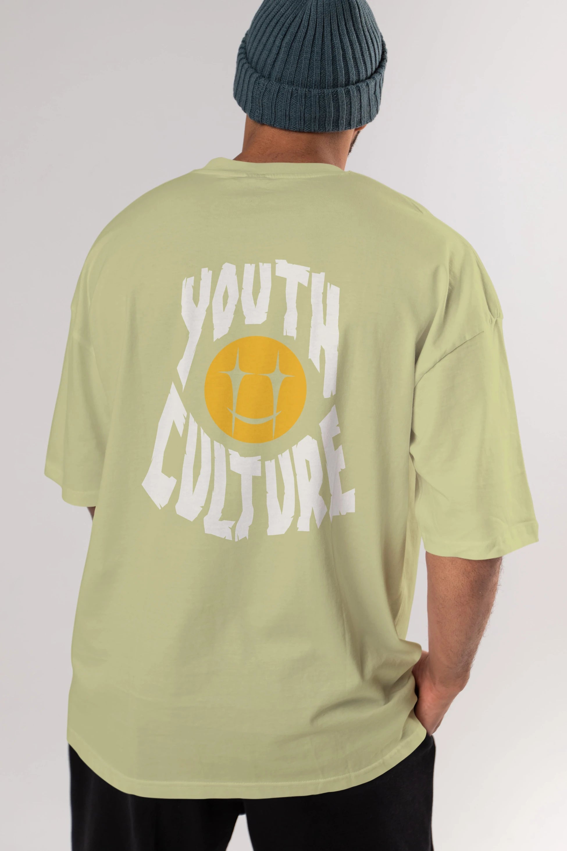 Youth Culture Arka Baskılı Oversize t-shirt Erkek Kadın Unisex