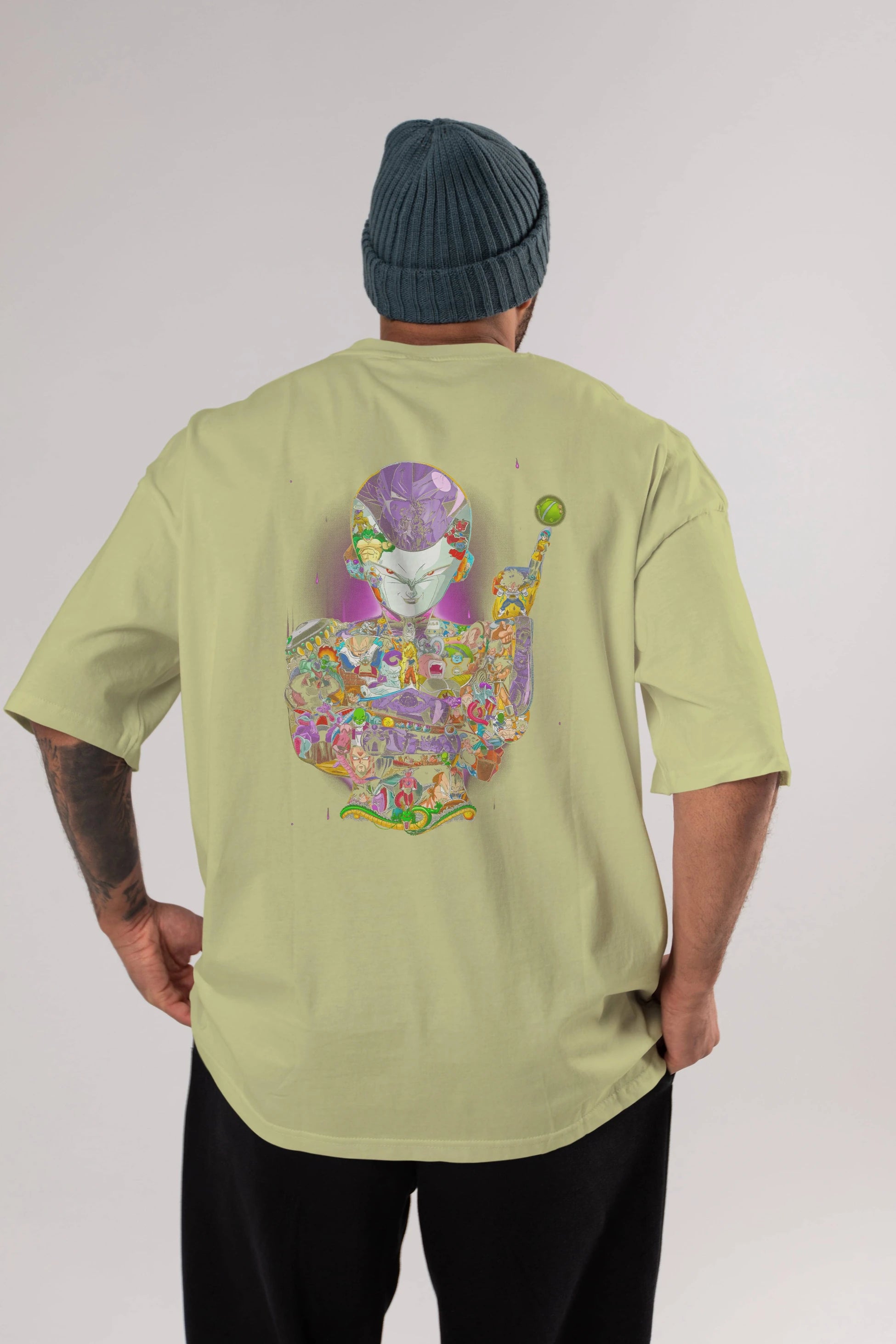 DRAGON BALL ART (4) Anime Arka Baskılı Oversize t-shirt Erkek Kadın Unisex
