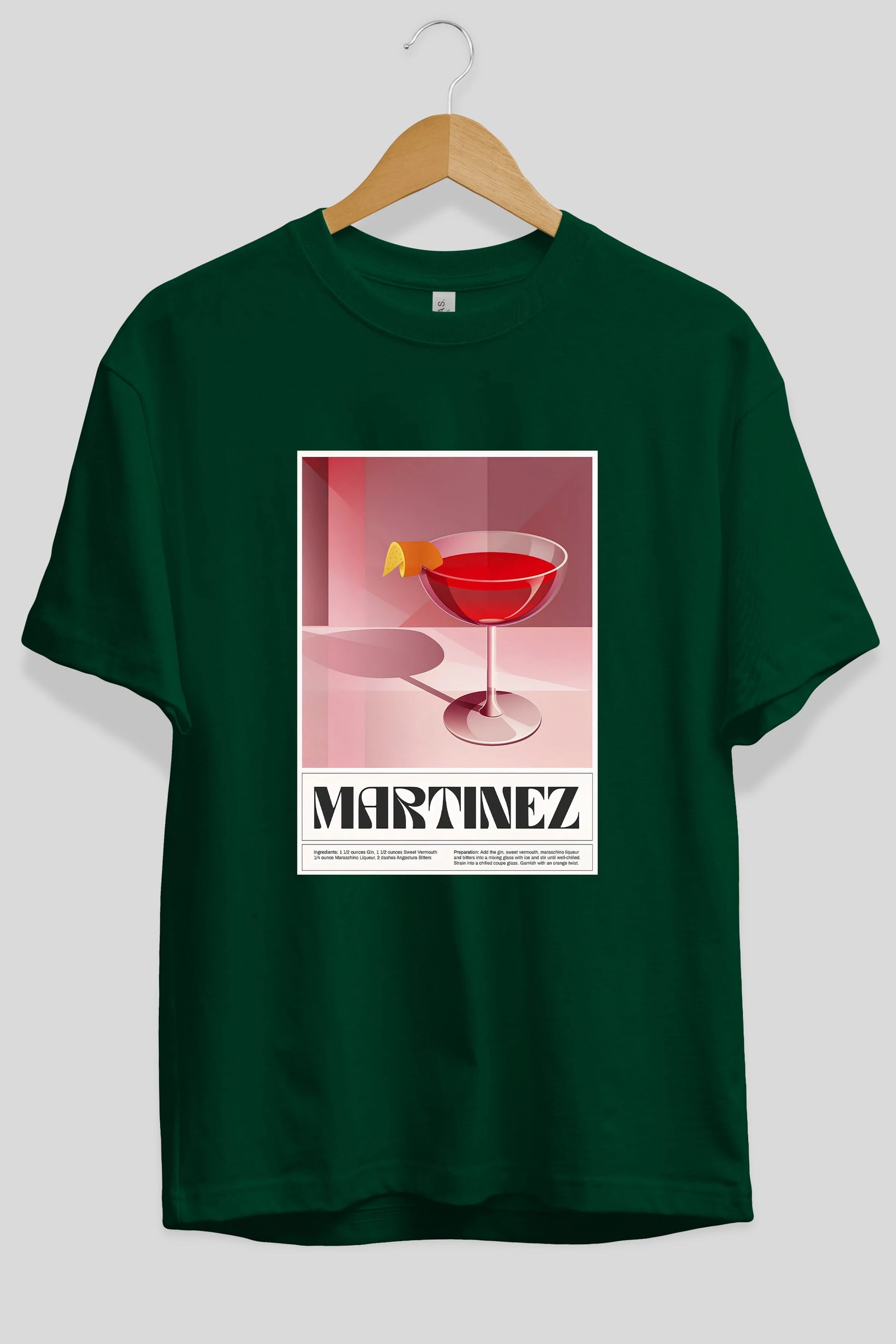 Martinez Ön Baskılı Oversize t-shirt Erkek Kadın Unisex %100 Pamuk Bisiklet Yaka tişort