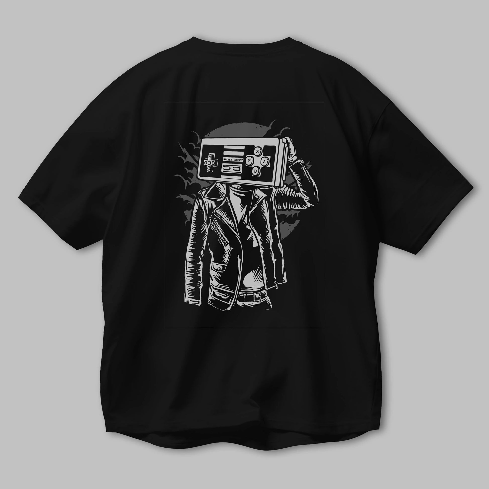 Street Gamers Arka Baskılı Oversize t-shirt Erkek Kadın Unisex %100 Pamuk