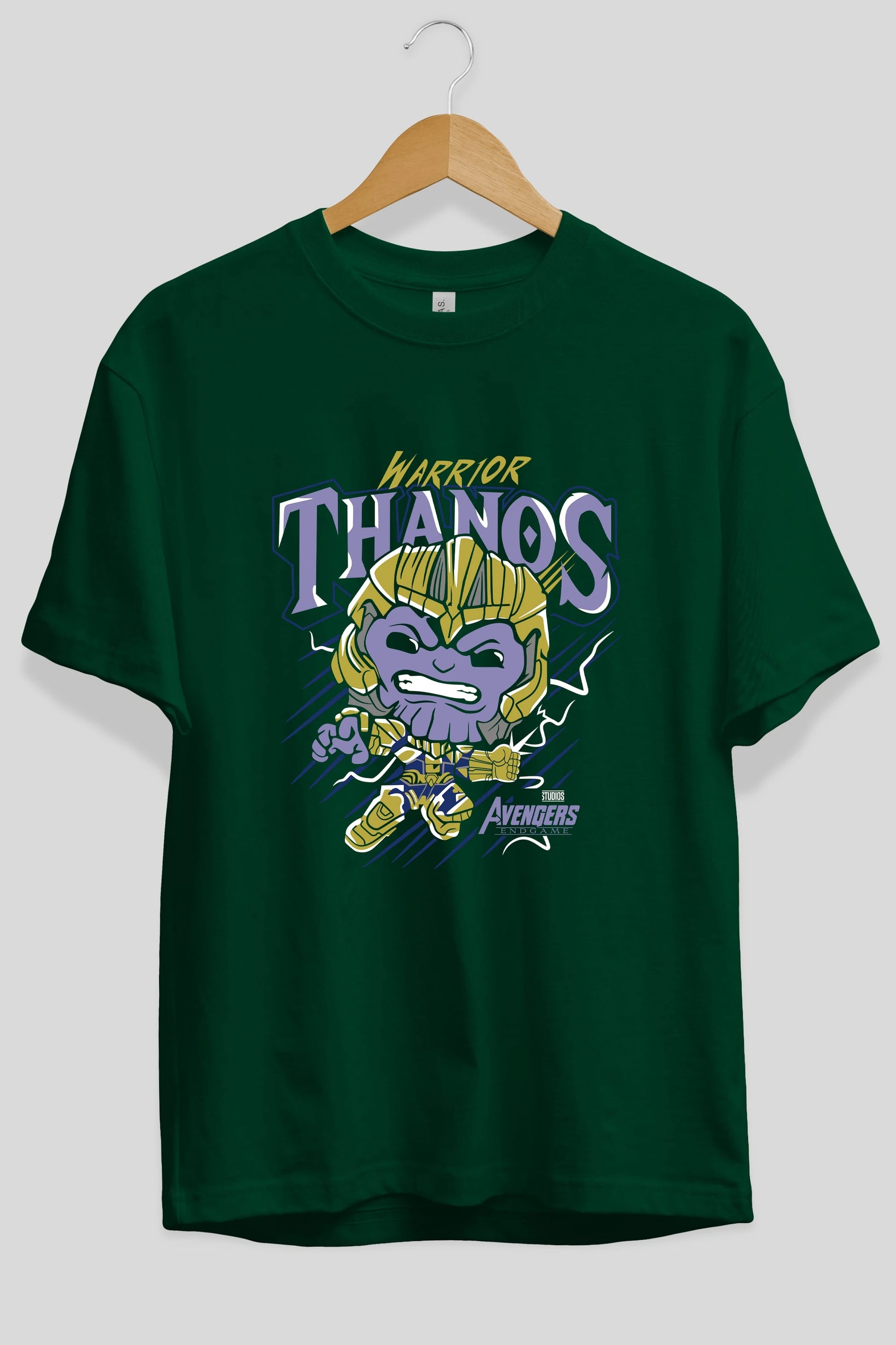 Thanos (2) Ön Baskılı Oversize t-shirt Erkek Kadın Unisex %100 Pamuk Bisiklet Yaka tişort