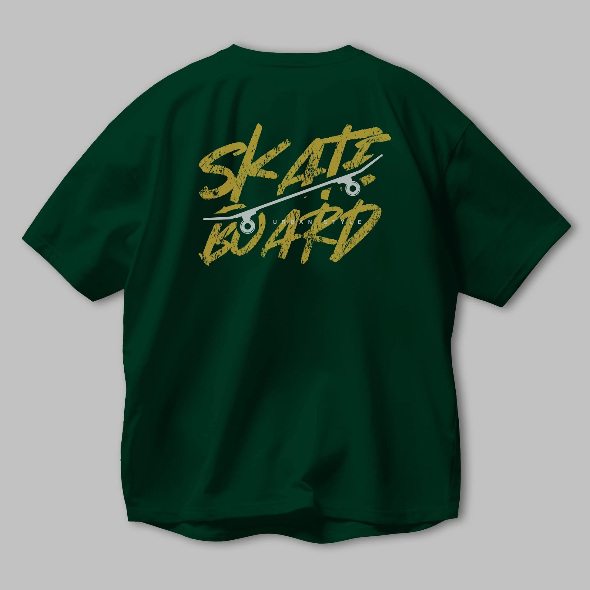 Skate Board Arka Baskılı Oversize t-shirt Erkek Kadın Unisex