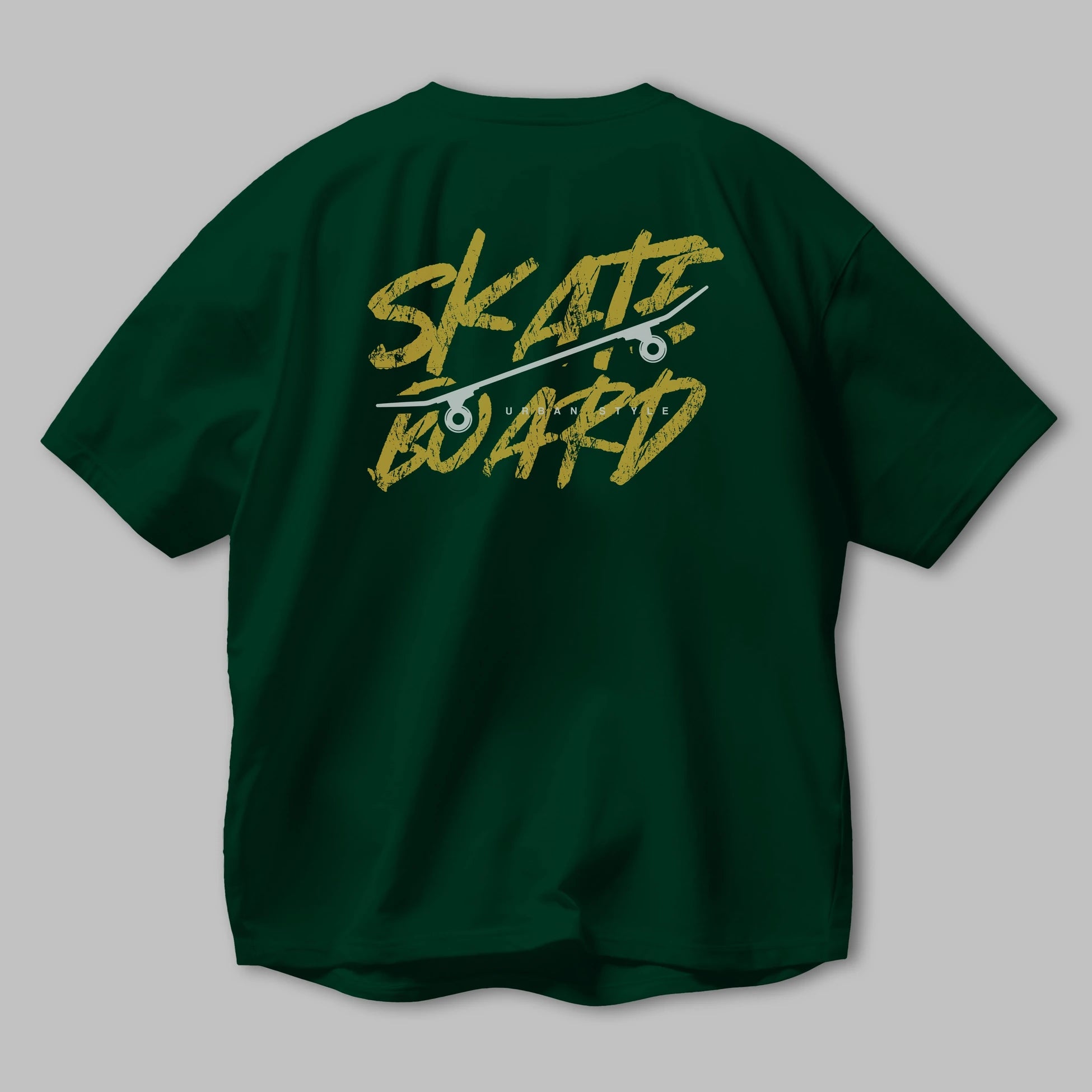 Skate Board Arka Baskılı Oversize t-shirt Erkek Kadın Unisex