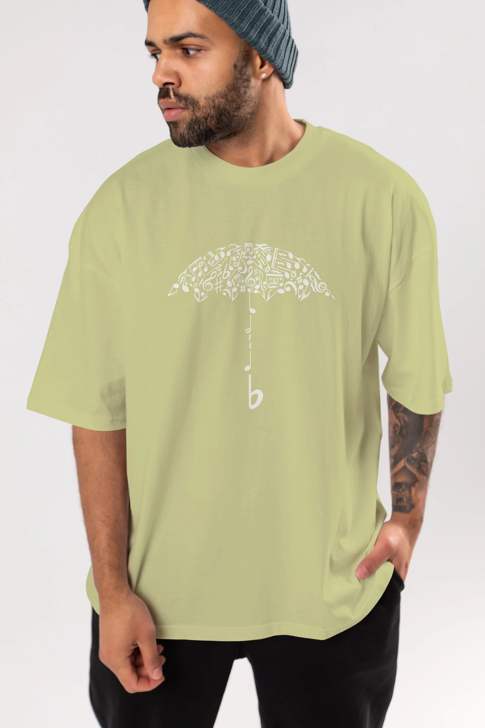 Sound Of Rain Ön Baskılı Oversize t-shirt %100 pamuk Erkek Kadın Unisex