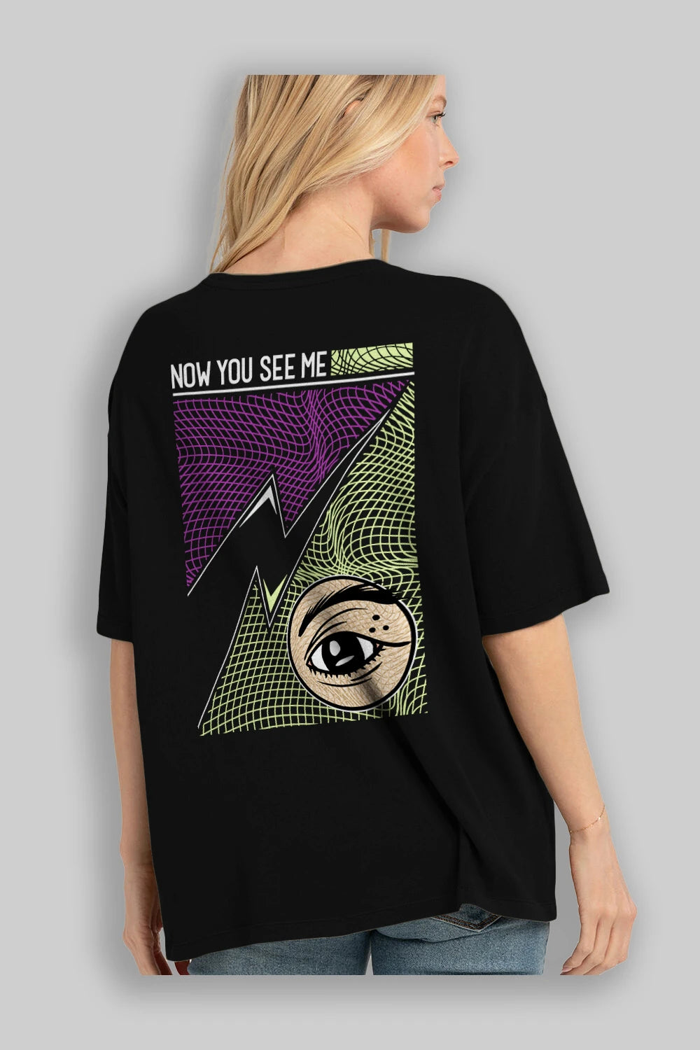 Now You See Me Arka Baskılı Oversize t-shirt Erkek Kadın Unisex