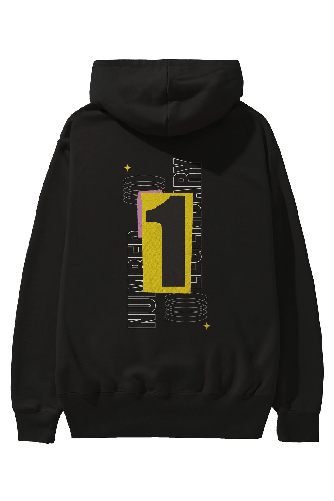 Number 1 Yazılı Arka Baskılı Oversize Hoodie Kapüşonlu Sweatshirt Erkek Kadın Unisex