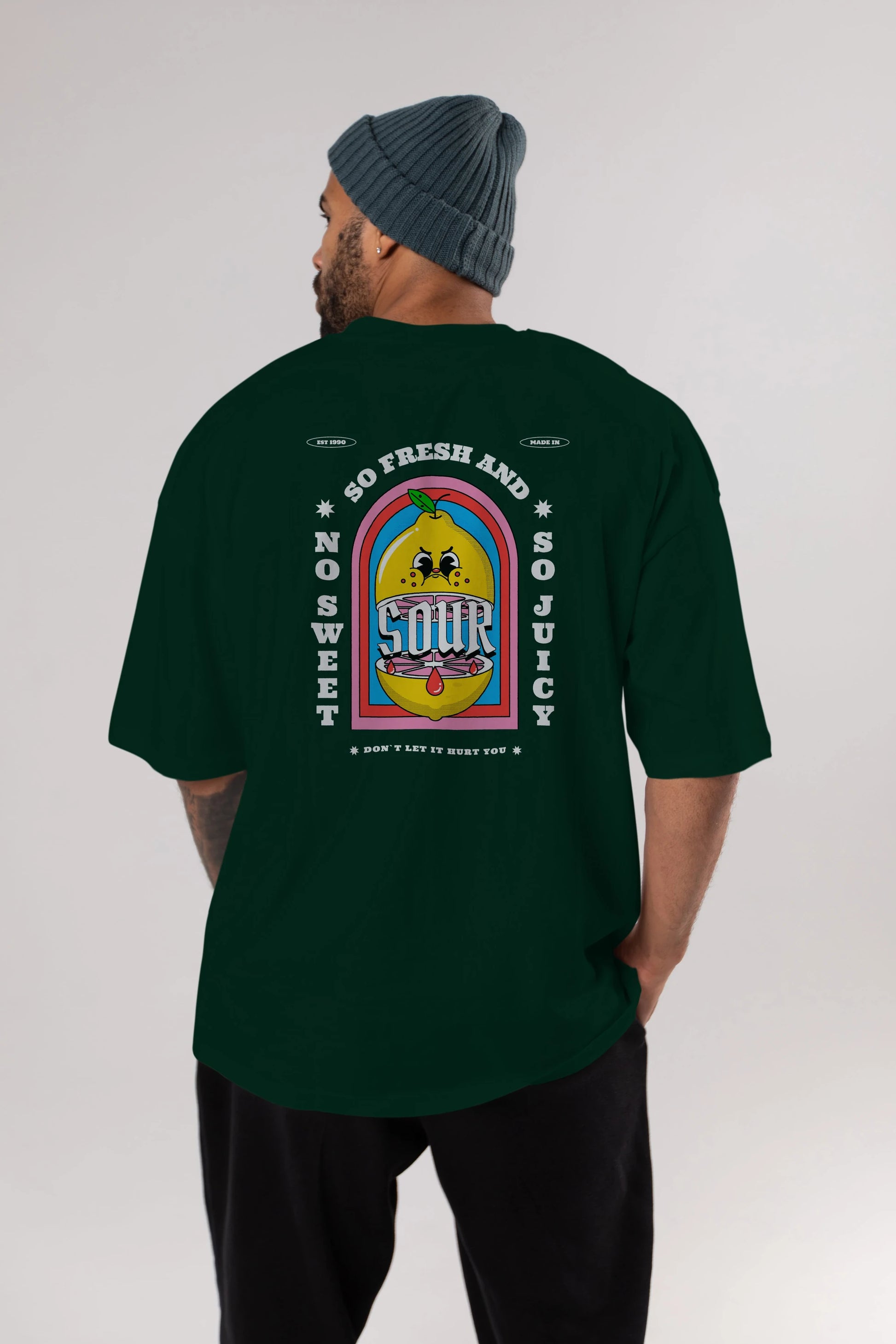 So Fresh And Sour Arka Baskılı Oversize t-shirt Erkek Kadın Unisex