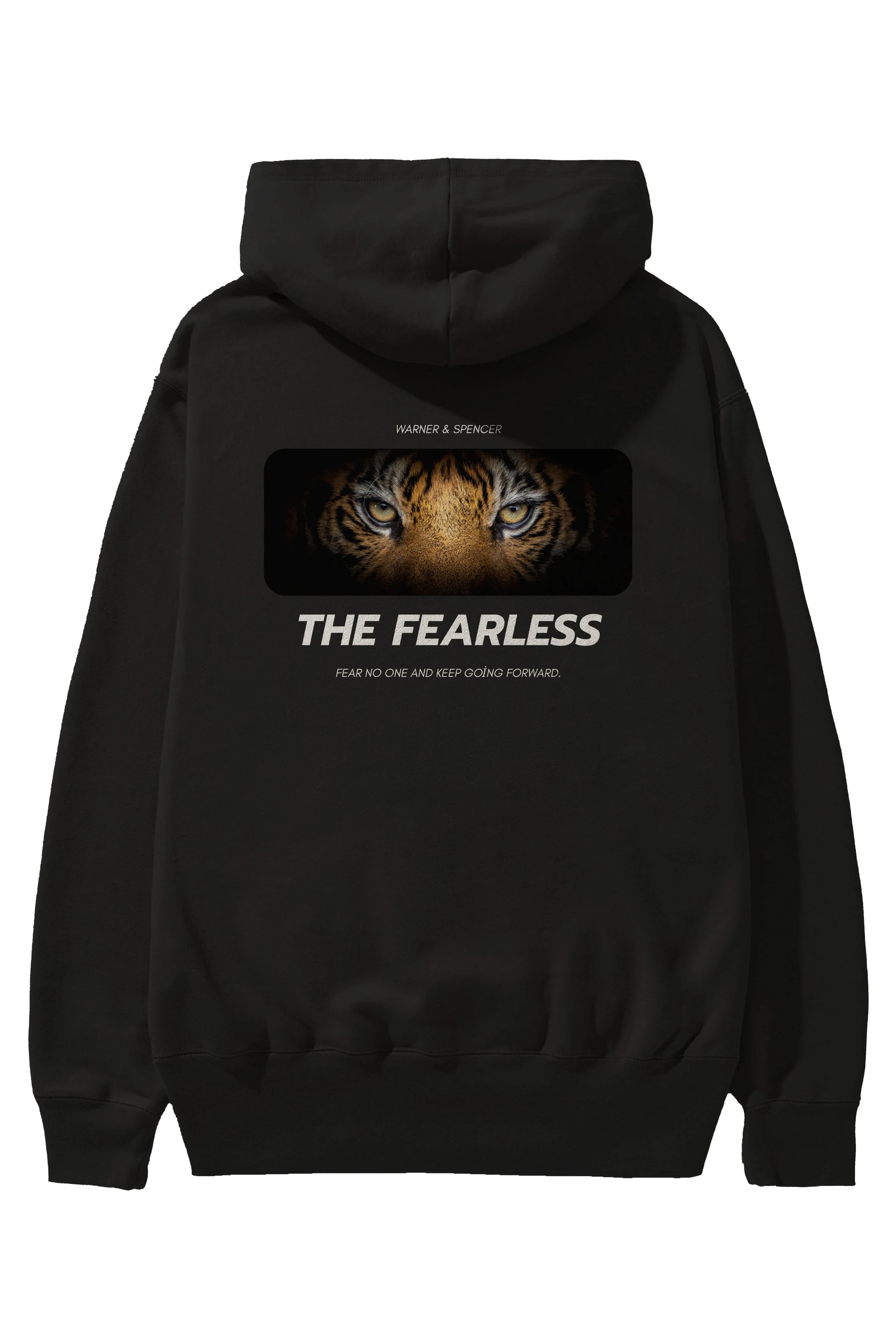 The Fearless Yazılı Arka Baskılı Oversize Hoodie Kapüşonlu Sweatshirt Erkek Kadın Unisex
