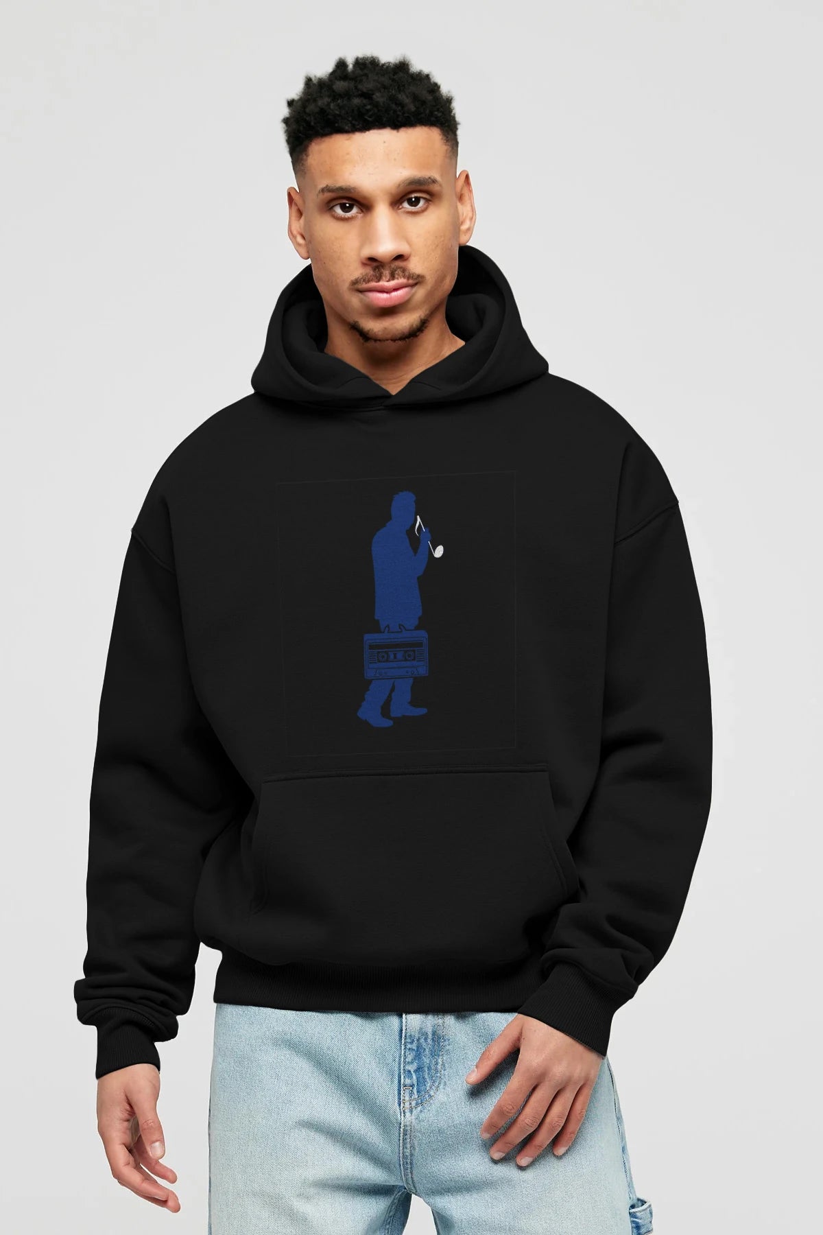 Sound Collector Ön Baskılı Hoodie Oversize Kapüşonlu Sweatshirt Erkek Kadın Unisex