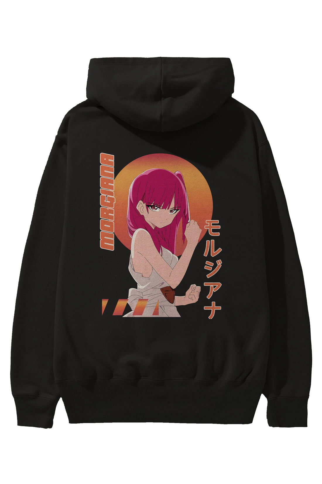 Morgiana 5 Anime Arka Baskılı Hoodie Oversize Kapüşonlu Sweatshirt Erkek Kadın Unisex