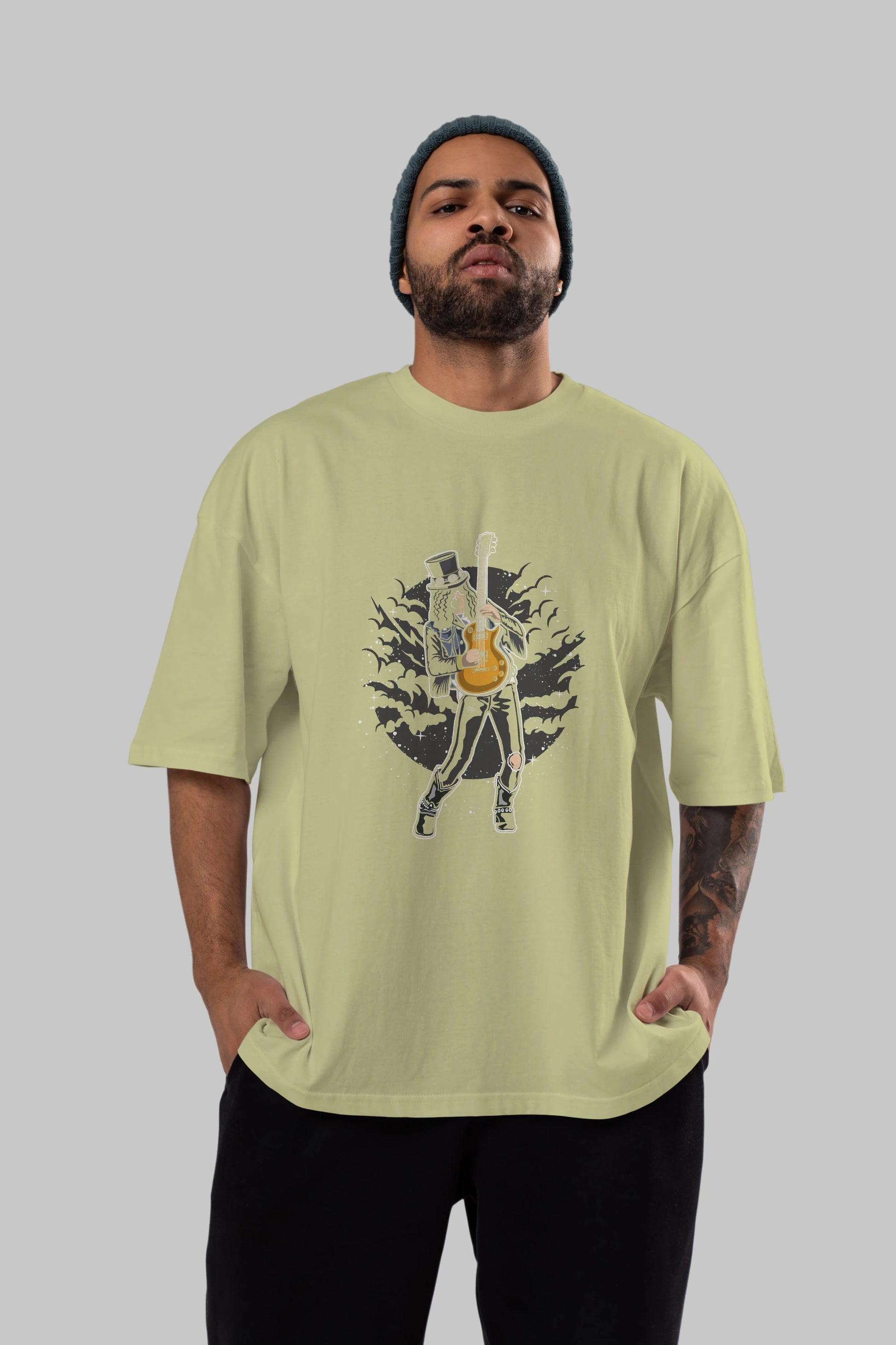 SLASH Ön Baskılı Oversize t-shirt Erkek Kadın Unisex %100 Pamuk tişort