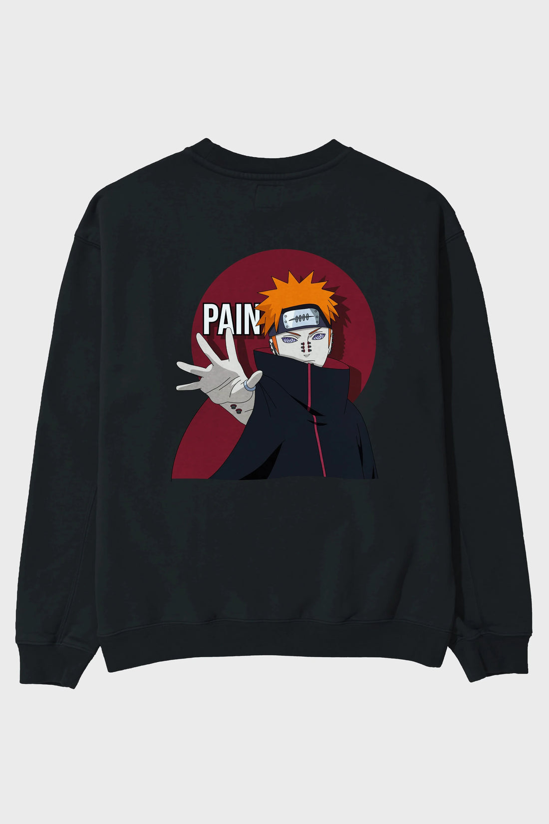 PAIN NARUTO Anime Arka Baskılı Oversize Sweatshirt Erkek Kadın Unisex