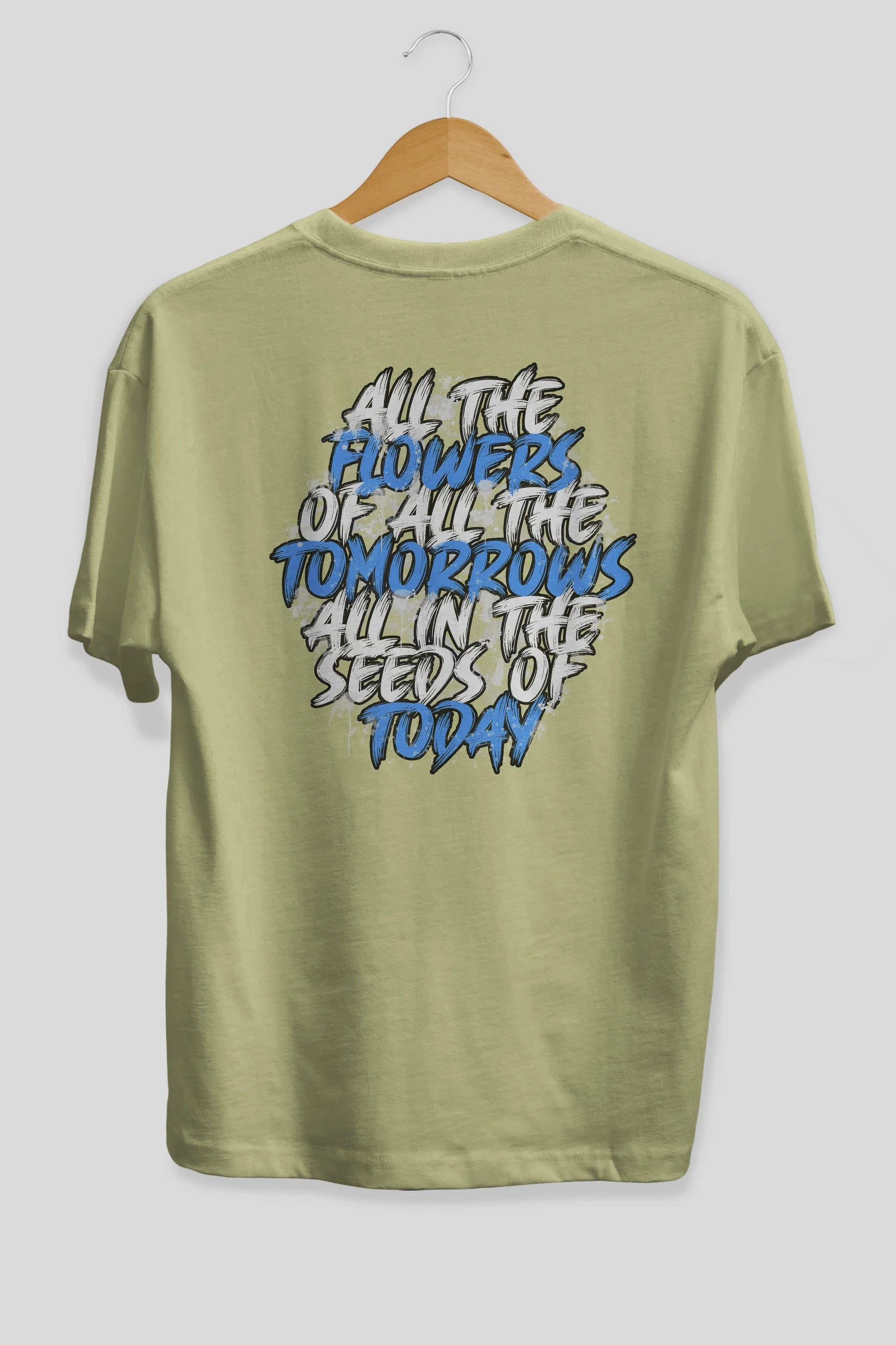 All The Flowers Of All The Tomorrows Arka Baskılı Oversize t-shirt Erkek Kadın Unisex