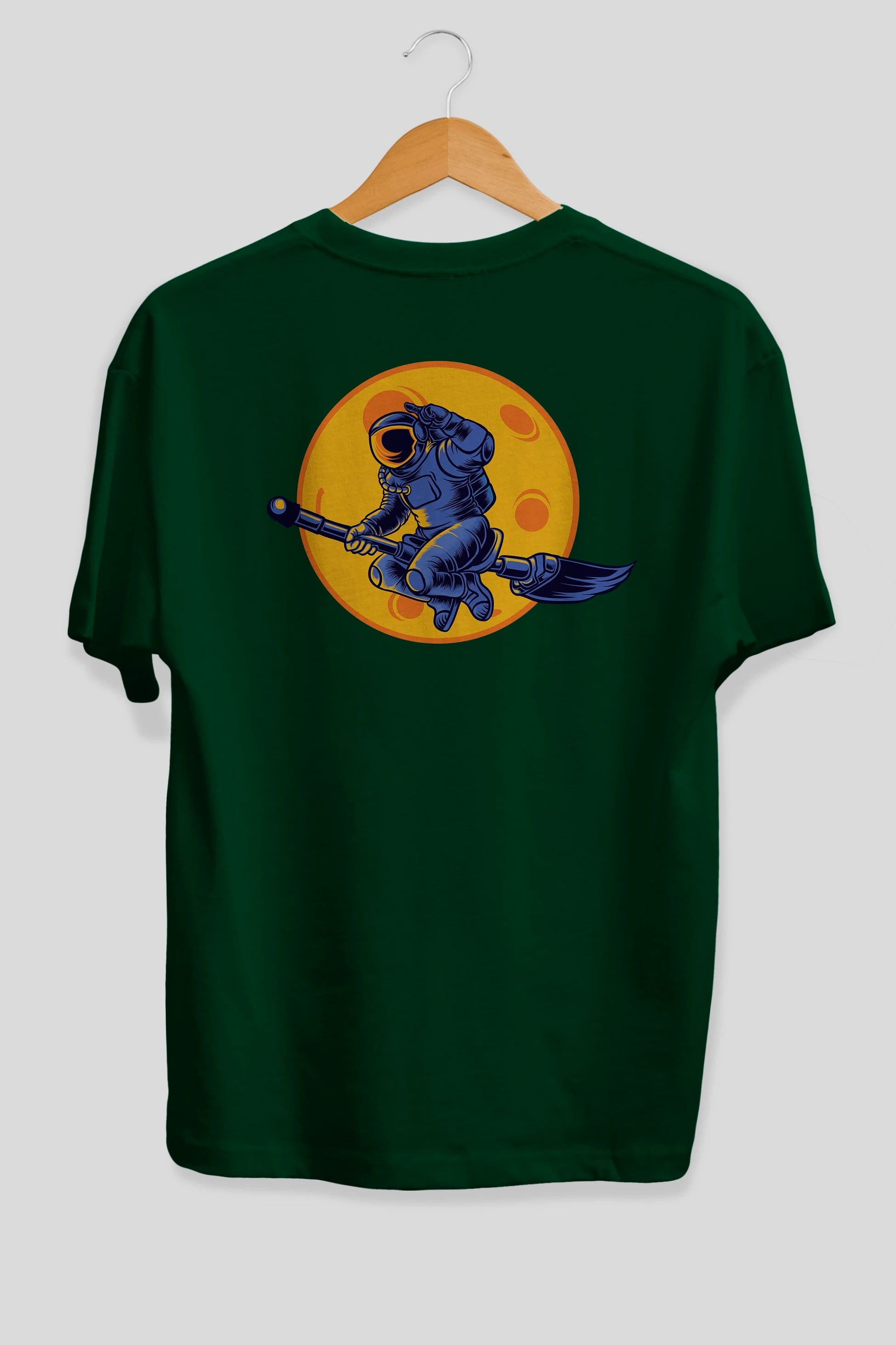 Space Witch Arka Baskılı Oversize t-shirt Erkek Kadın Unisex
