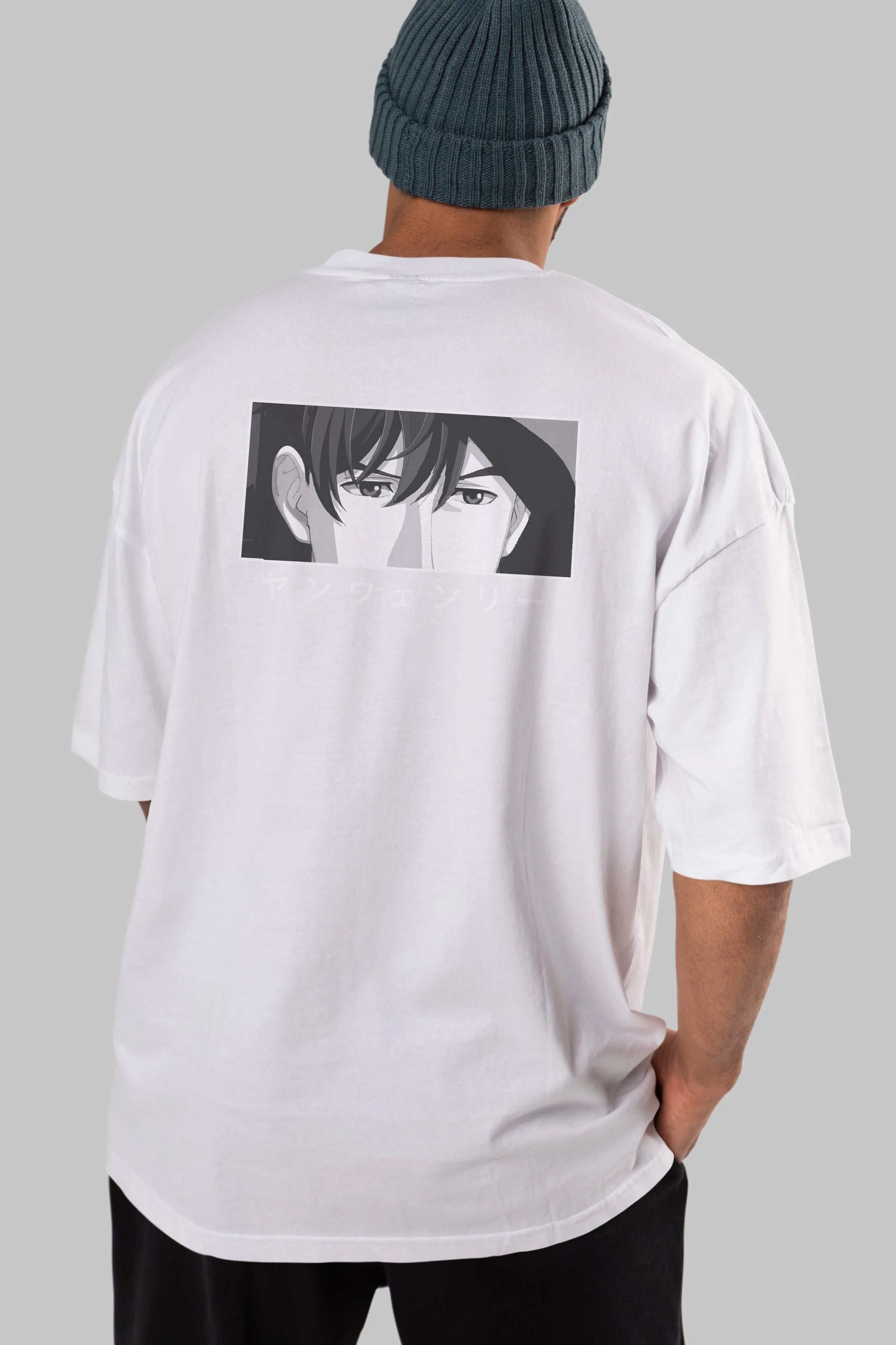 Wen-li Yang 1 Anime Arka Baskılı Oversize t-shirt Erkek Kadın Unisex