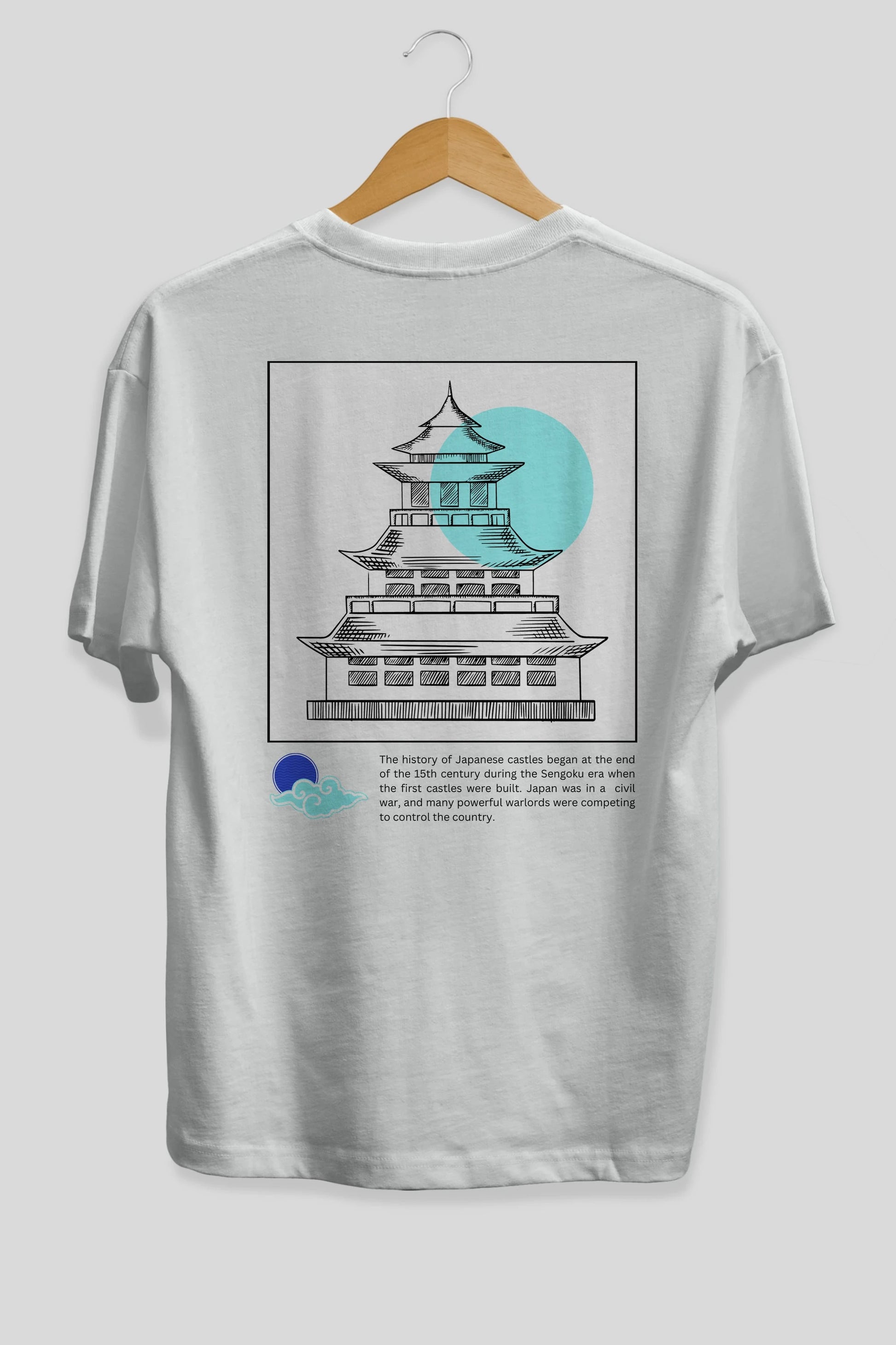Retro Japanese Arka Baskılı Oversize t-shirt Erkek Kadın Unisex