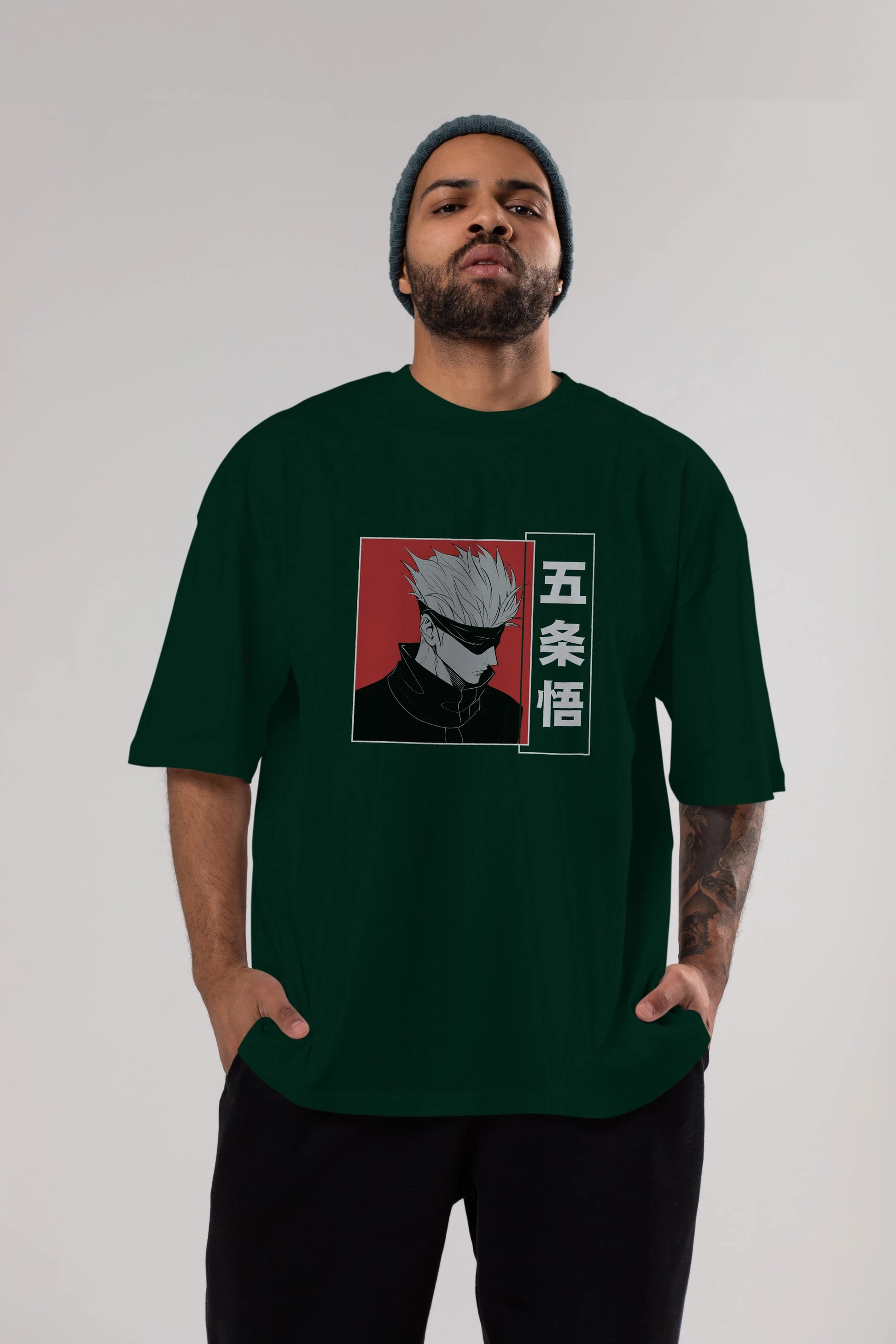 JUJUTSU KAISEN 2 Anime Ön Baskılı Oversize t-shirt %100 pamuk Erkek Kadın Unisex