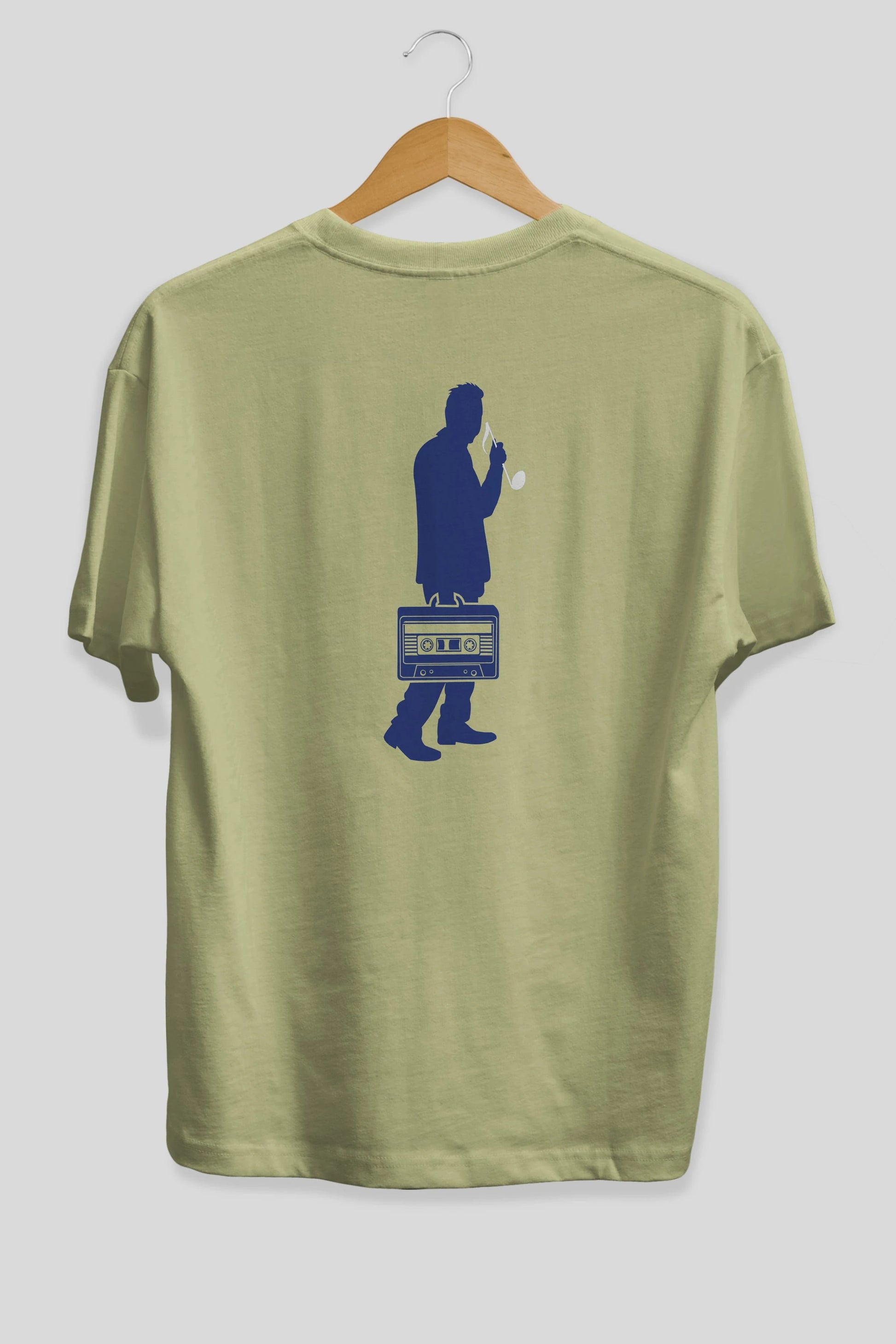 Sound Collector Arka Baskılı Oversize t-shirt %100 pamuk Erkek Kadın Unisex