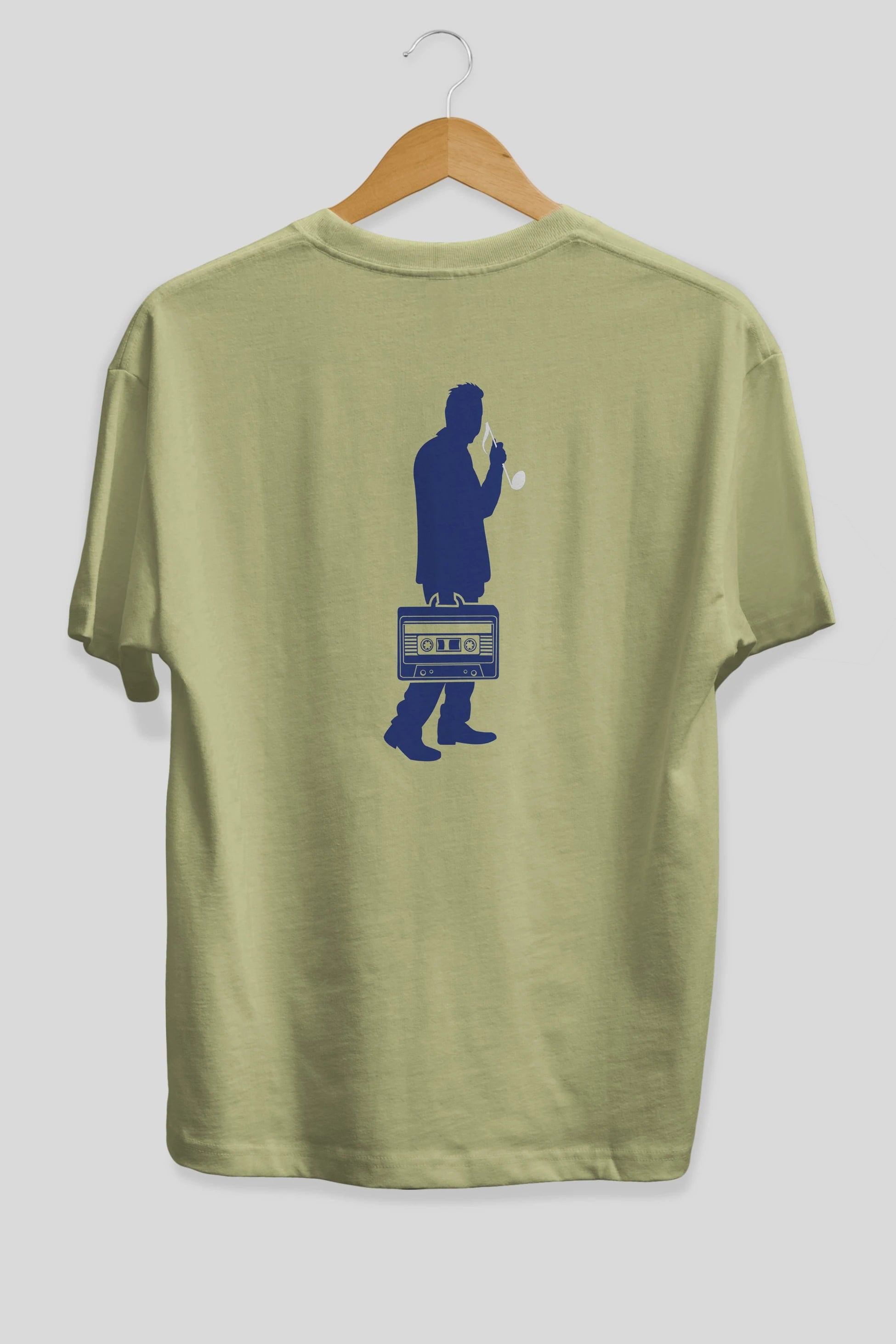 Sound Collector Arka Baskılı Oversize t-shirt %100 pamuk Erkek Kadın Unisex