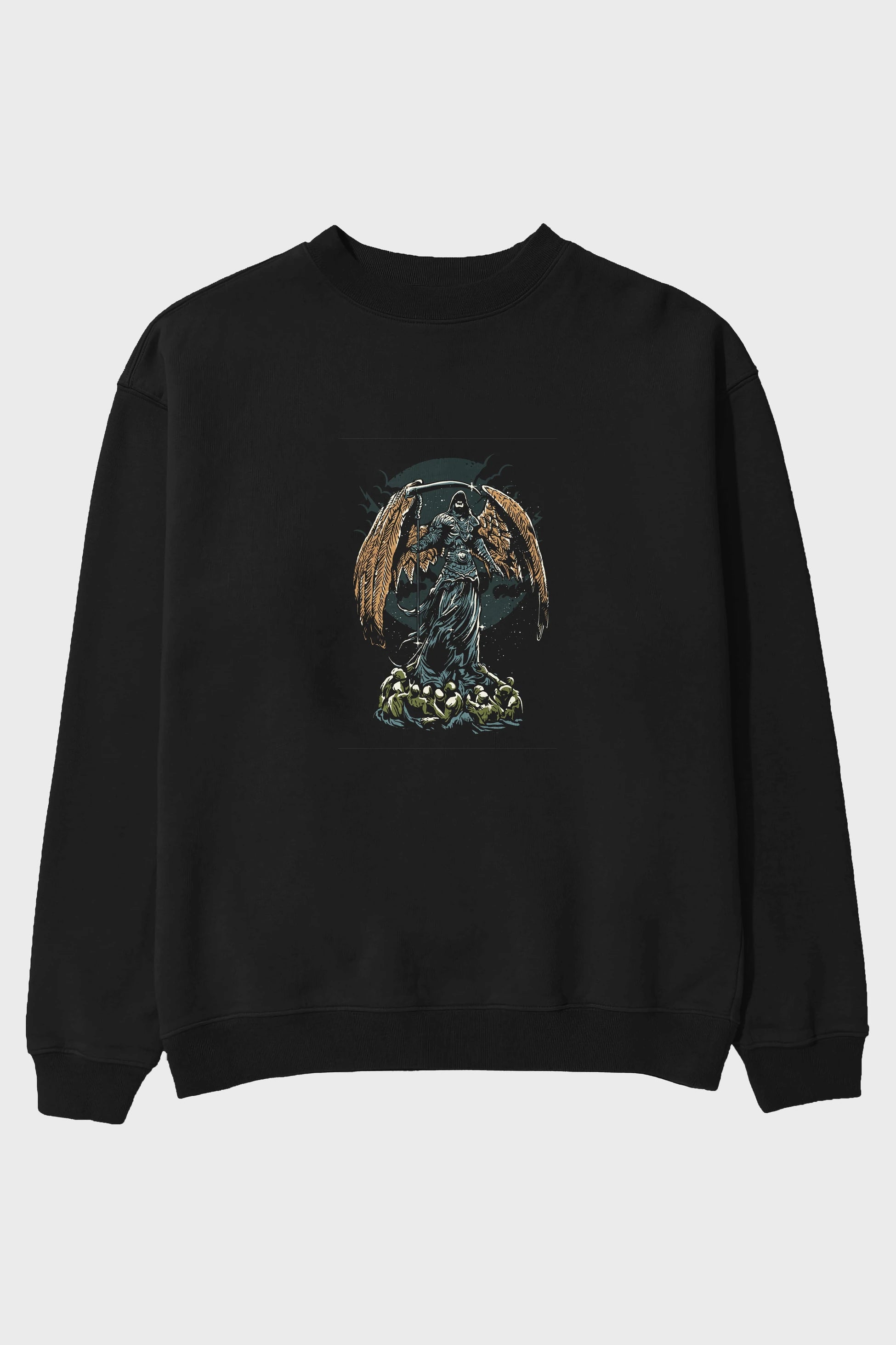 Darkness Ön Baskılı Oversize Sweatshirt Erkek Kadın Unisex
