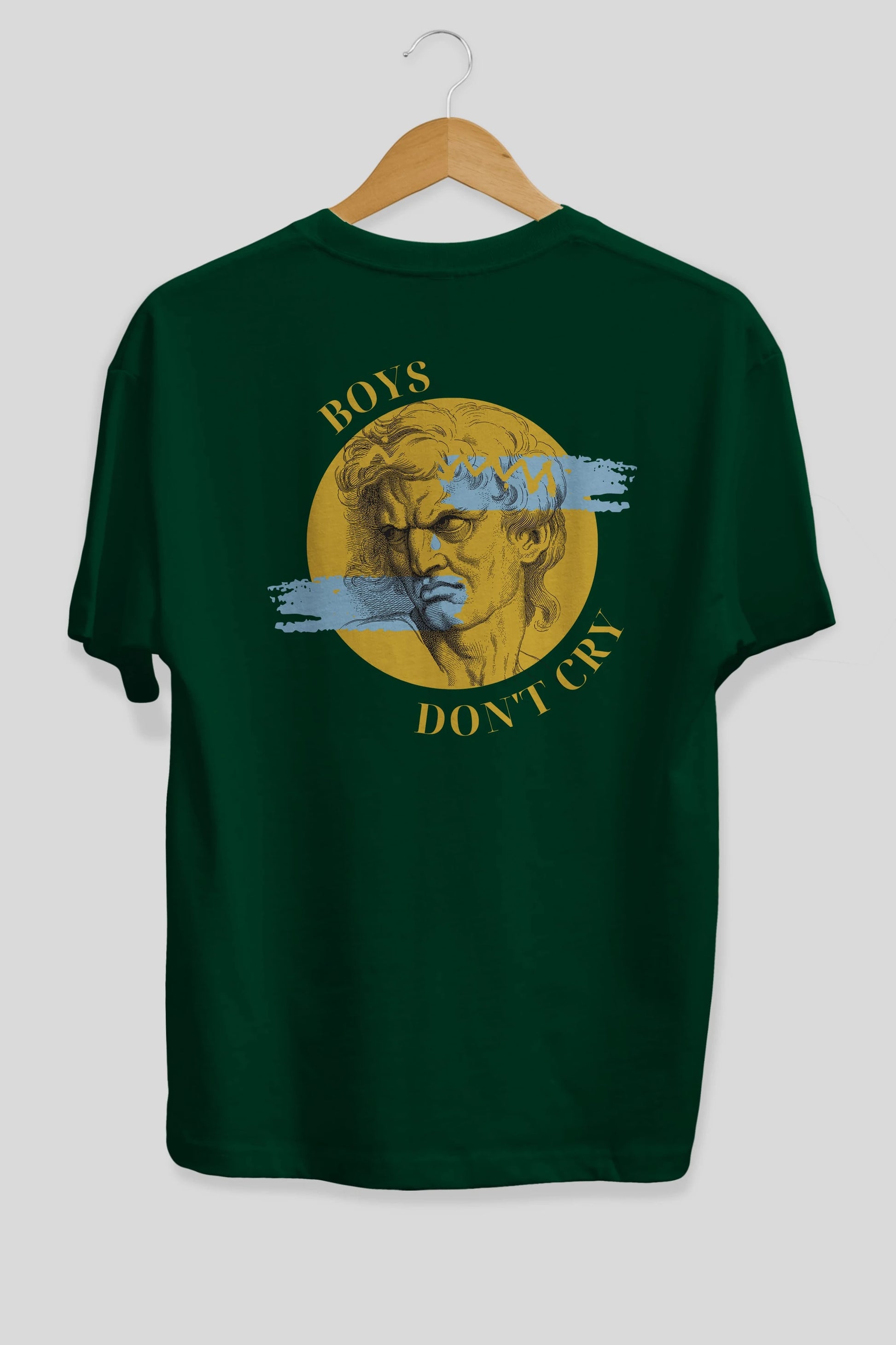Boys Don't Cry Yazılı Arka Baskılı Oversize t-shirt Erkek Kadın Unisex