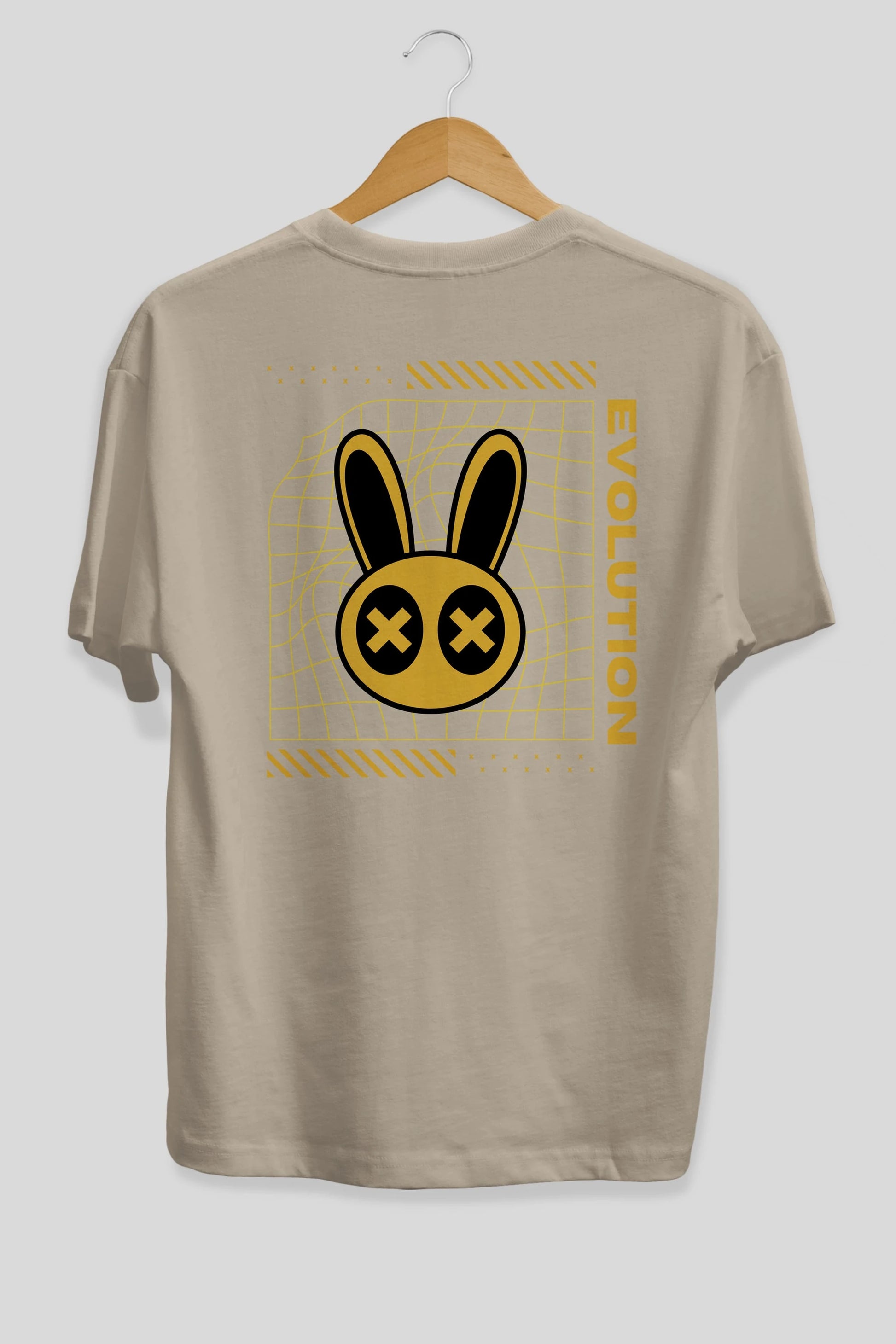 Evolution Yazılı Arka Baskılı Oversize t-shirt Erkek Kadın Unisex