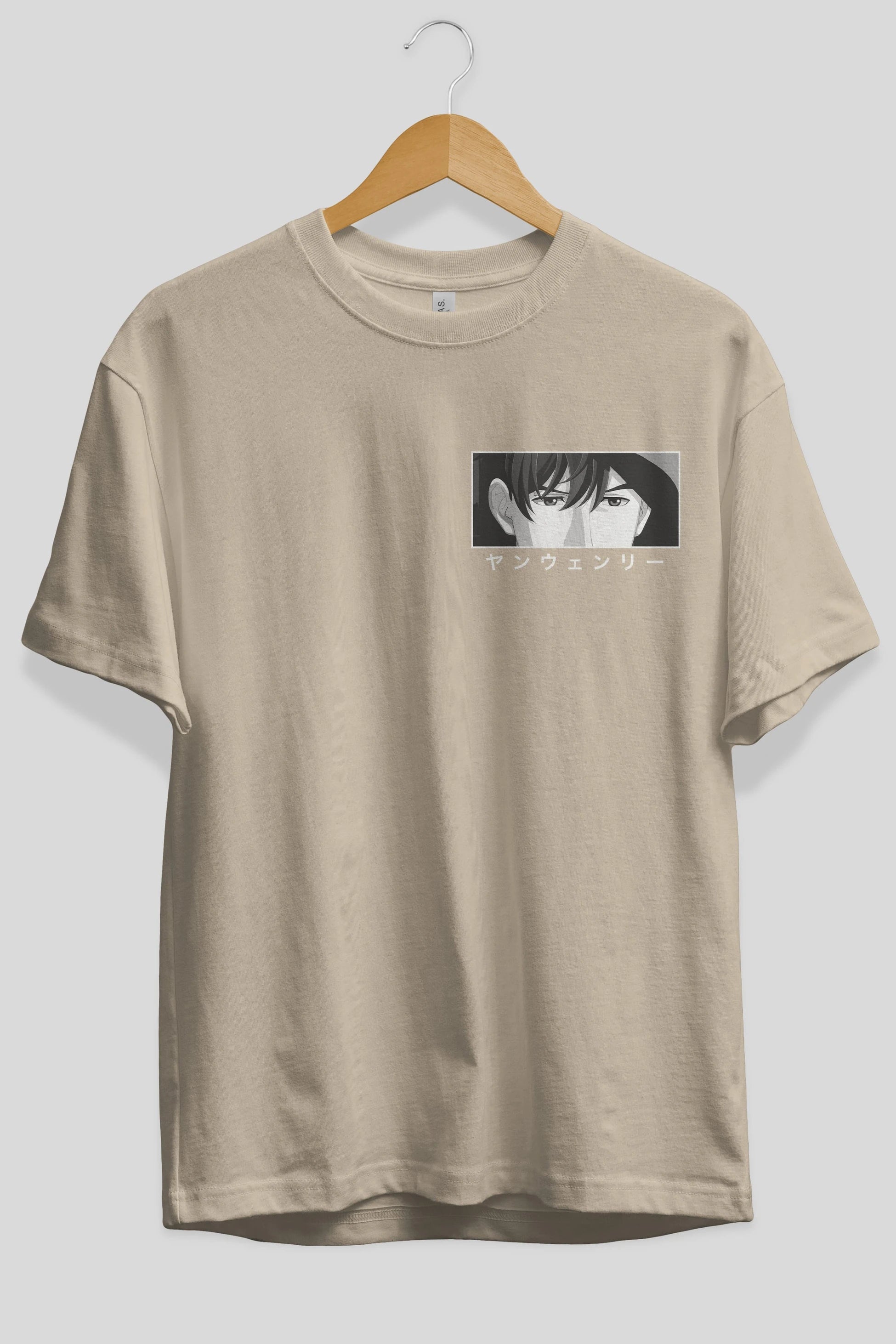 Wen-li Yang 1 Ön Sol Baskılı Oversize t-shirt Erkek Kadın Unisex %100 Pamuk Bisiklet Yaka tişort