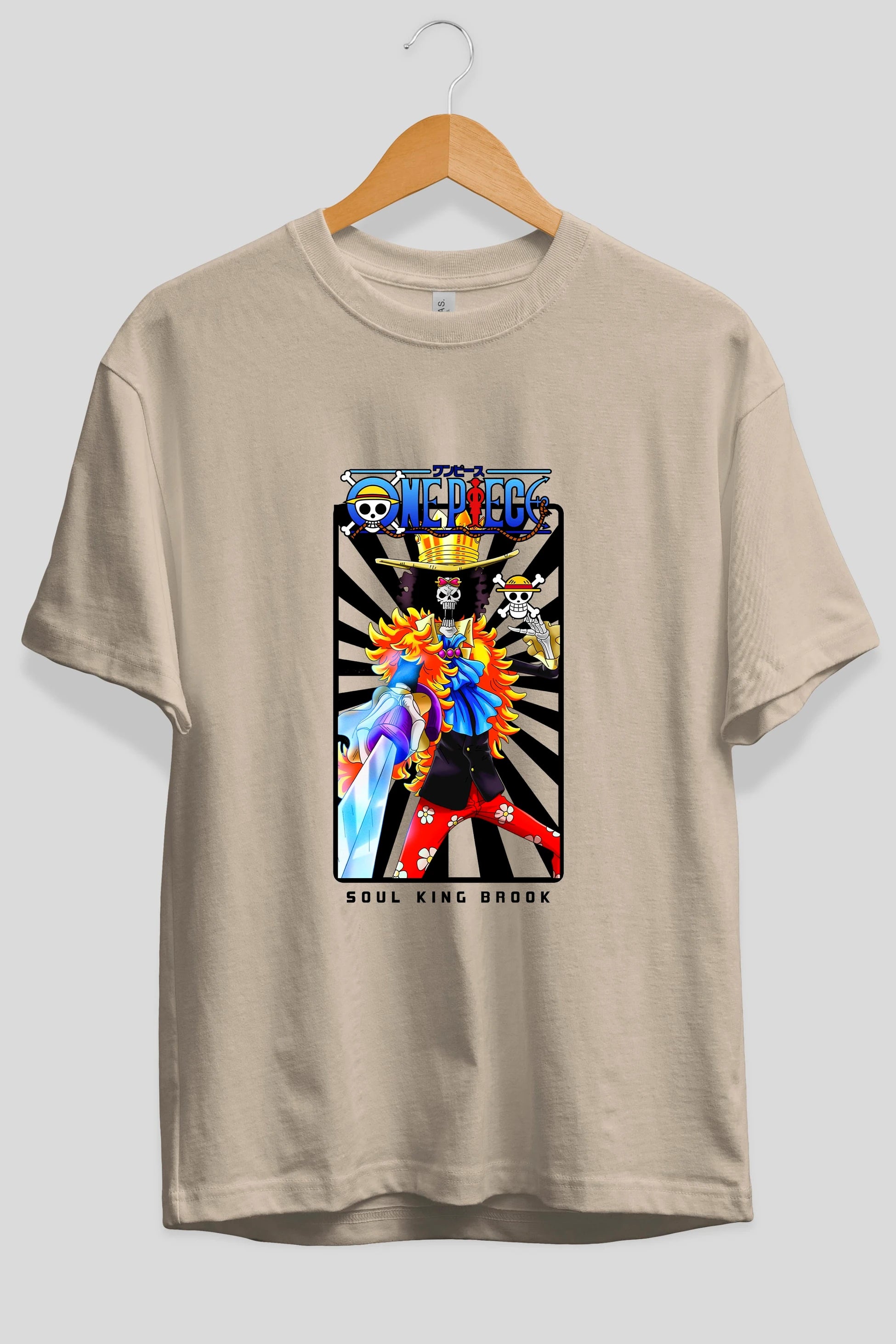 Brook Anime Ön Baskılı Oversize t-shirt Erkek Kadın Unisex