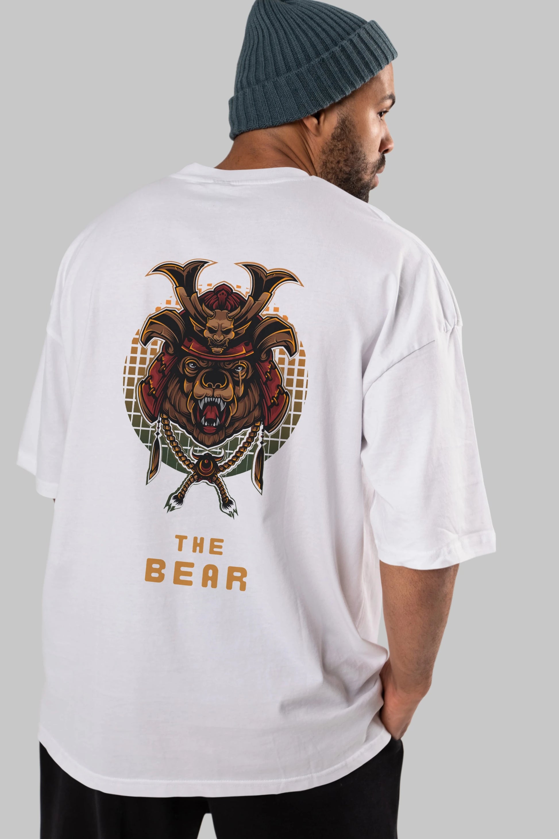 The Bear 2 Arka Baskılı Oversize t-shirt Erkek Kadın Unisex