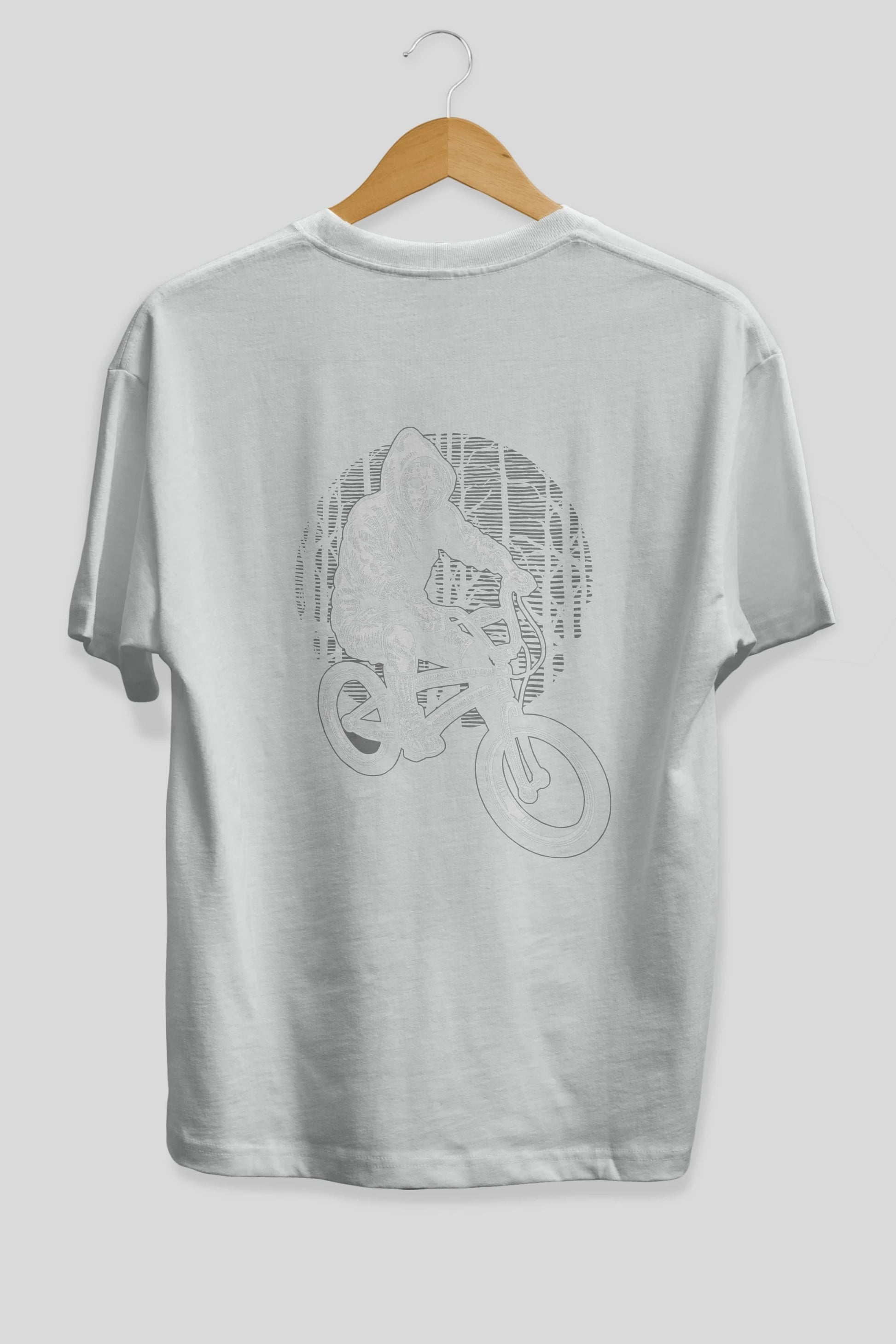 Ride Bike To Kill Arka Baskılı Oversize t-shirt Erkek Kadın Unisex %100 Pamuk