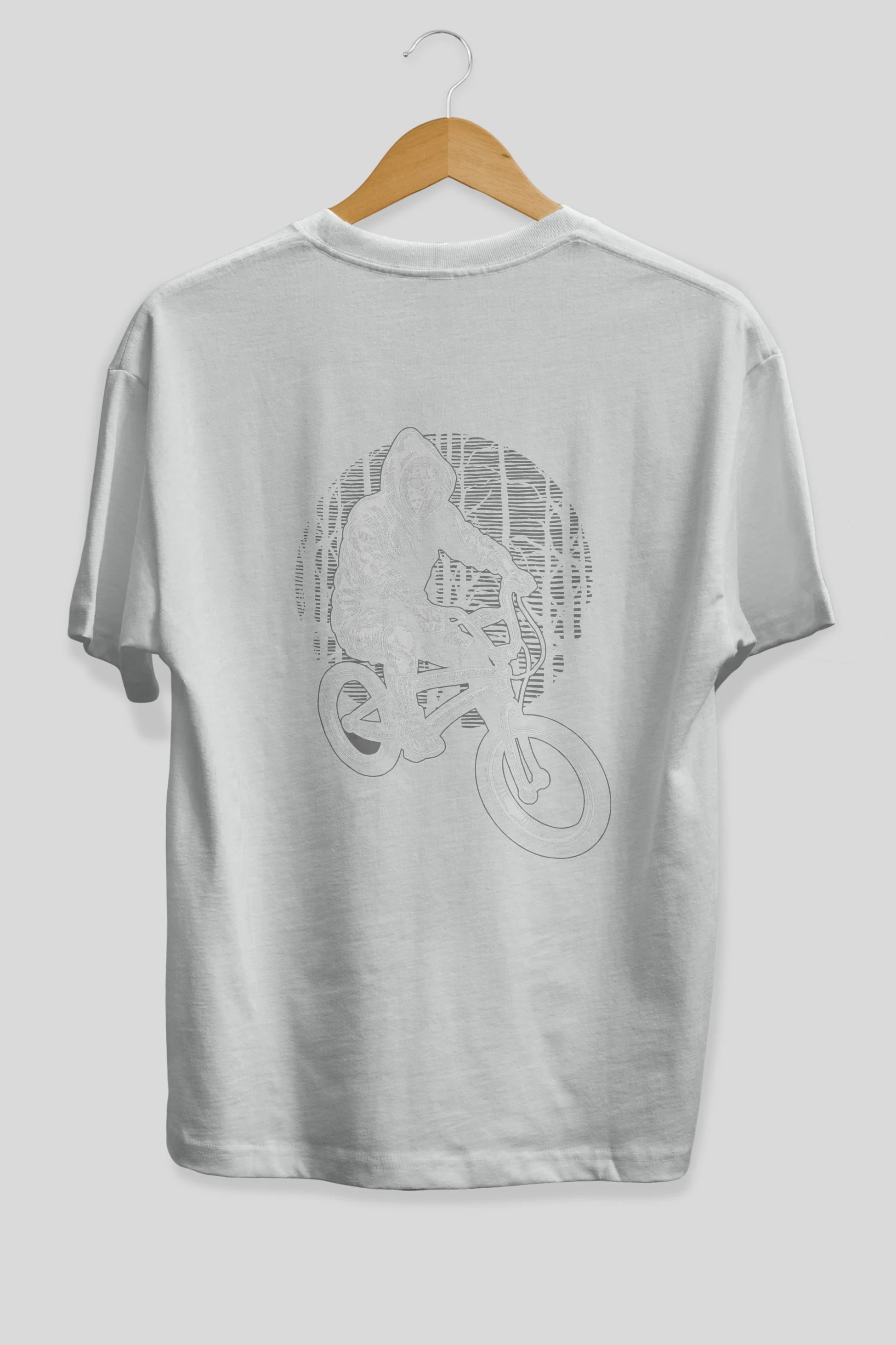 Ride Bike To Kill Arka Baskılı Oversize t-shirt Erkek Kadın Unisex %100 Pamuk