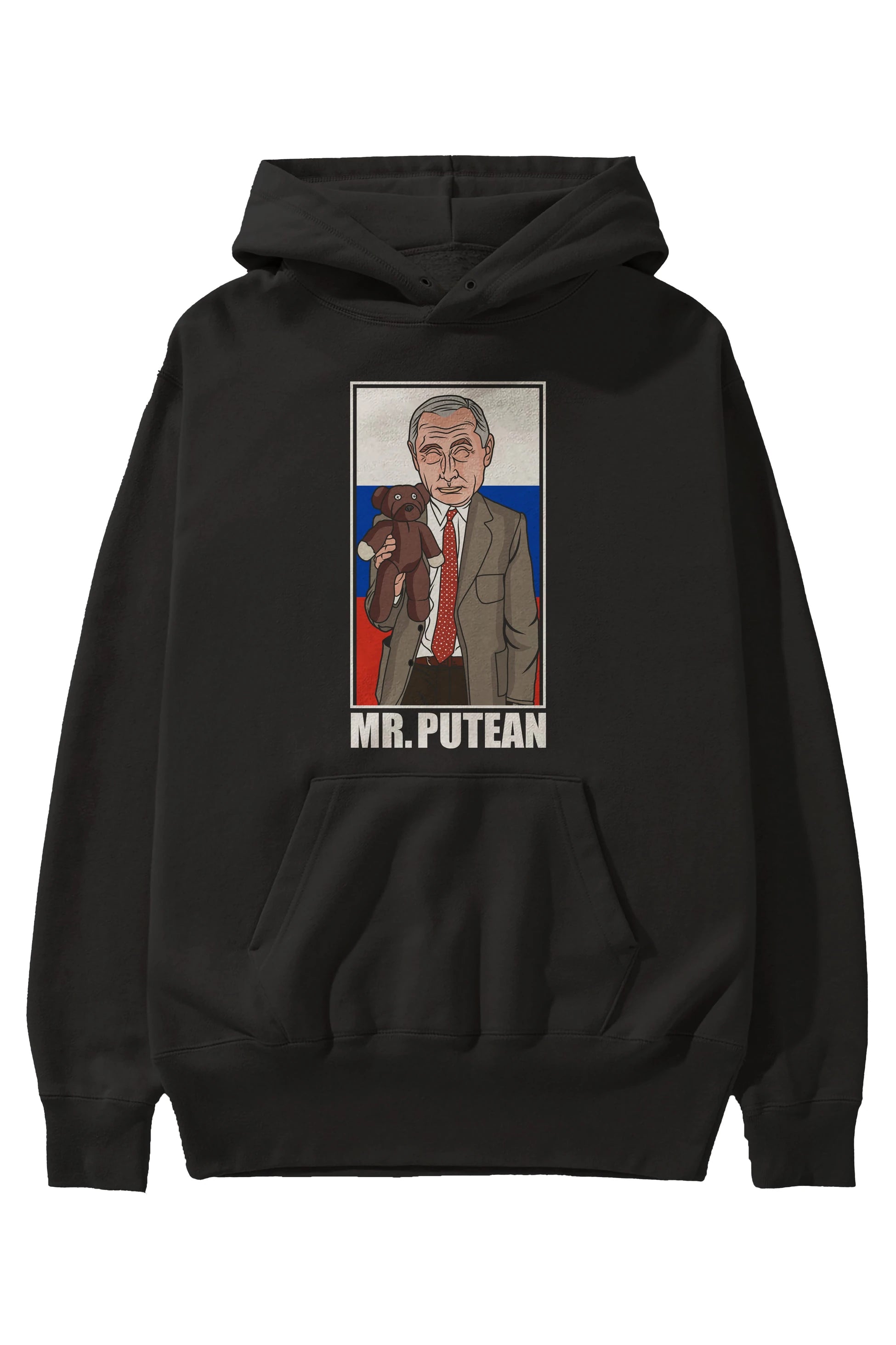 Mr Putean Ön Baskılı Hoodie Oversize Kapüşonlu Sweatshirt Erkek Kadın Unisex