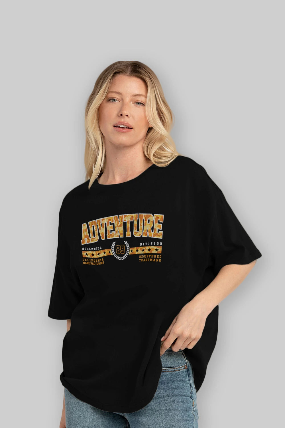 Adventure Ön Baskılı Oversize t-shirt Erkek Kadın Unisex