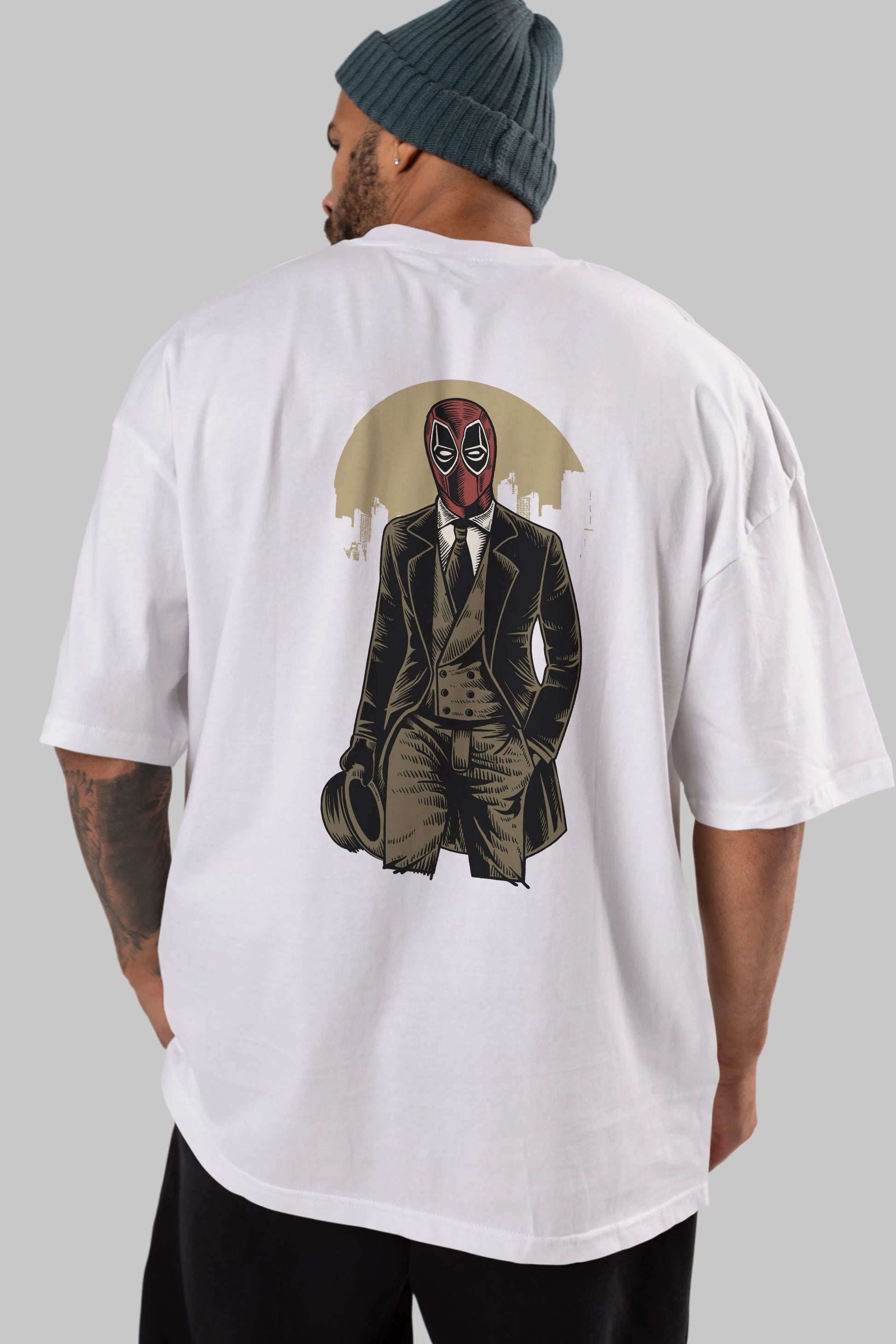 Classic Mercenary Arka Baskılı Oversize t-shirt Erkek Kadın Unisex %100 Pamuk
