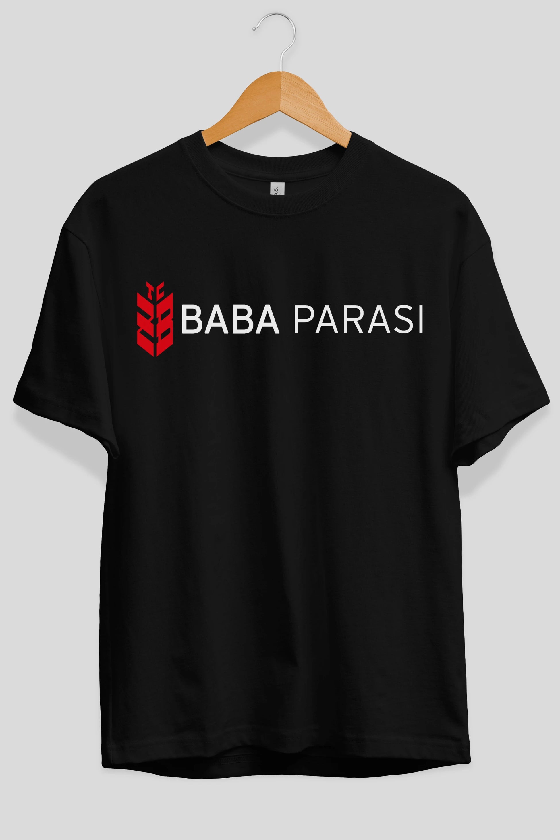 Baba Parası Ön Baskılı Oversize t-shirt %100 pamuk Erkek Kadın Unisex