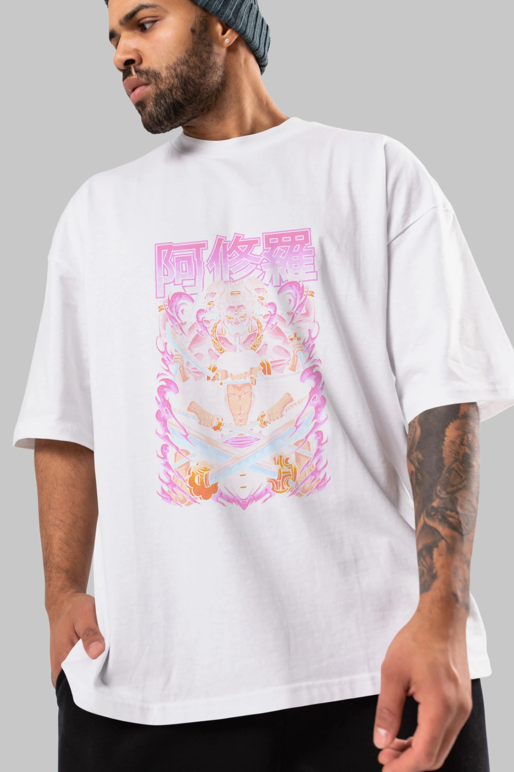 Roronoa Zoro 1 Anime Ön Baskılı Oversize t-shirt %100 pamuk Erkek Kadın Unisex