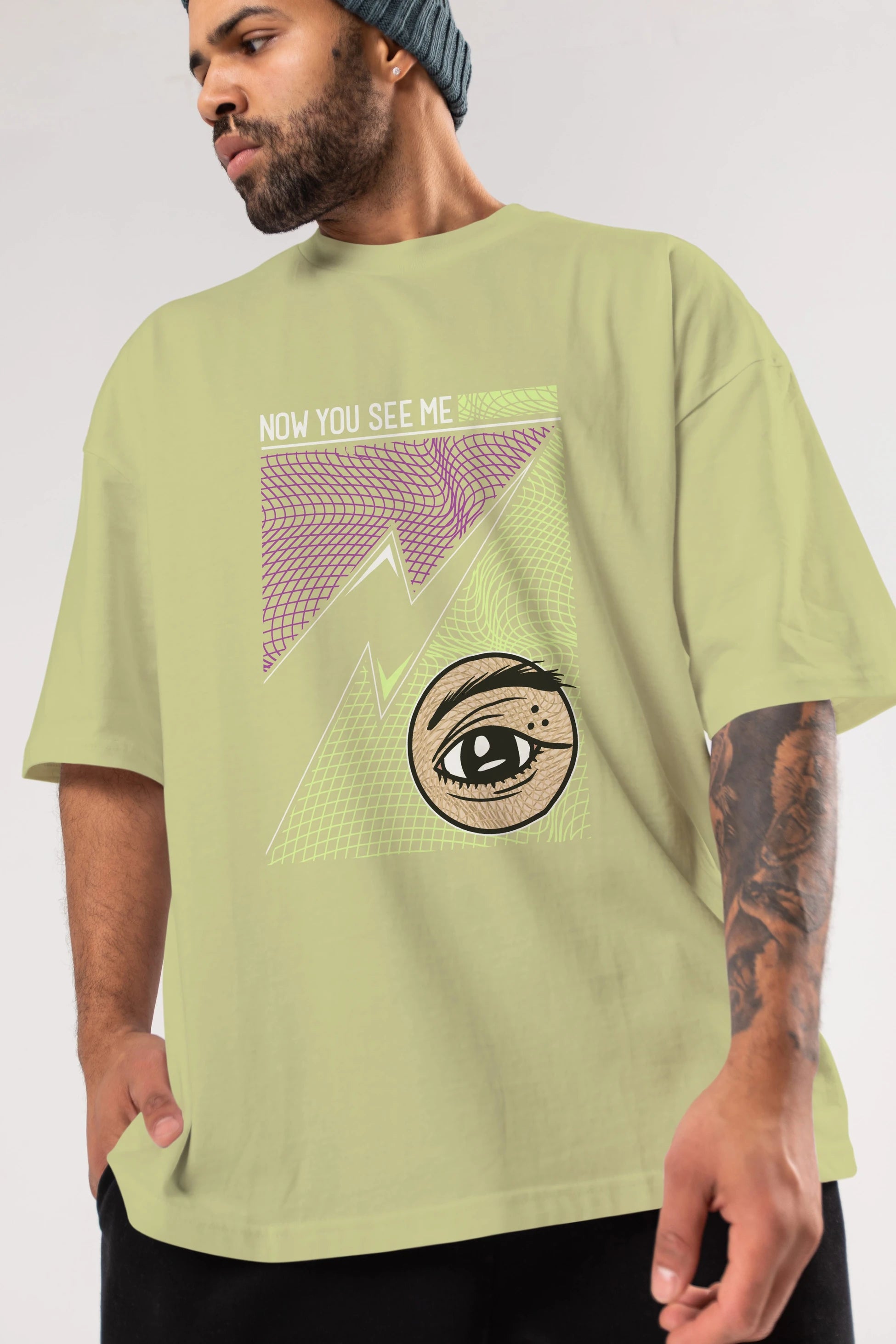 Now You See Me Ön Baskılı Oversize t-shirt Erkek Kadın Unisex