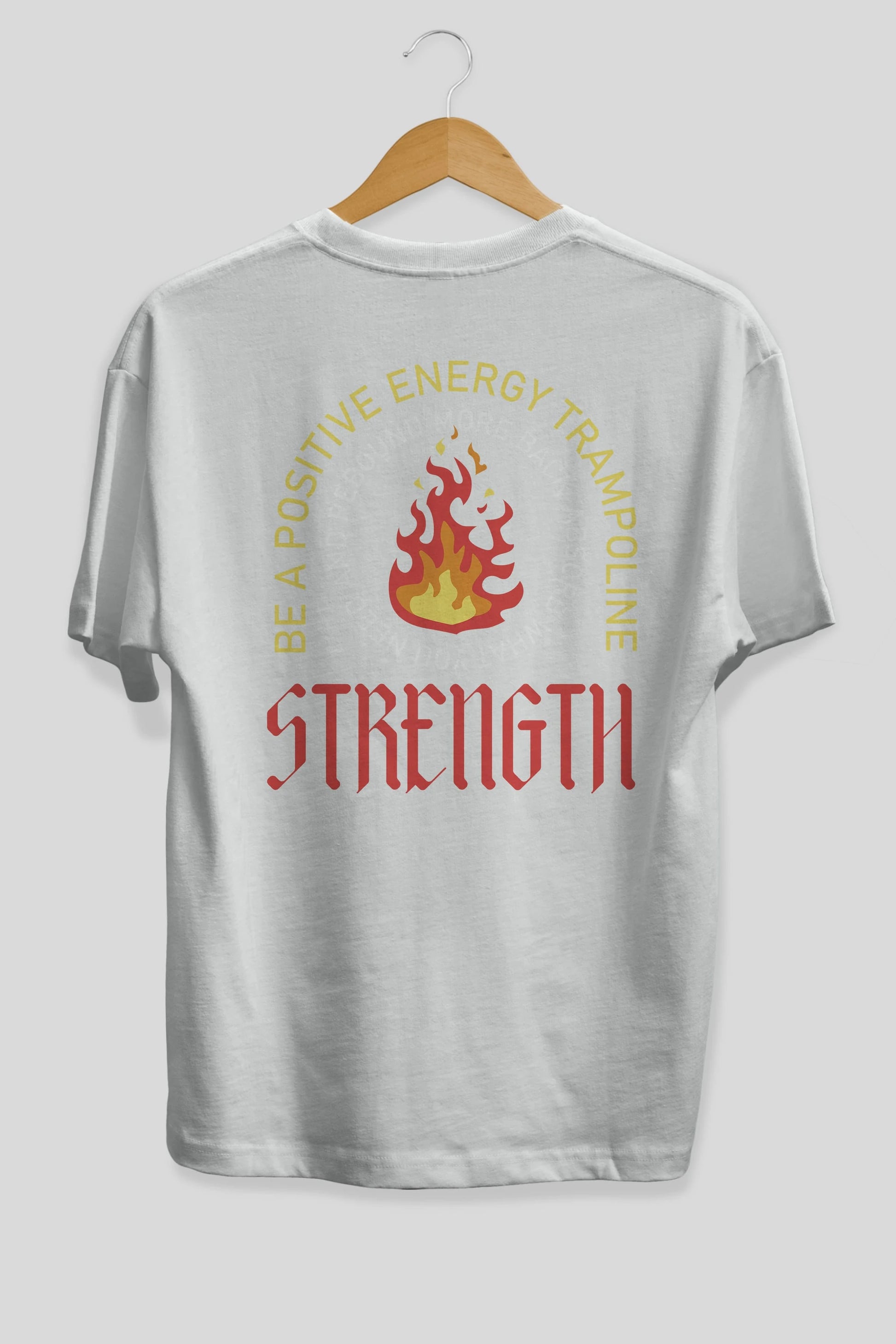 Positive Energy Arka Baskılı Oversize t-shirt Erkek Kadın Unisex