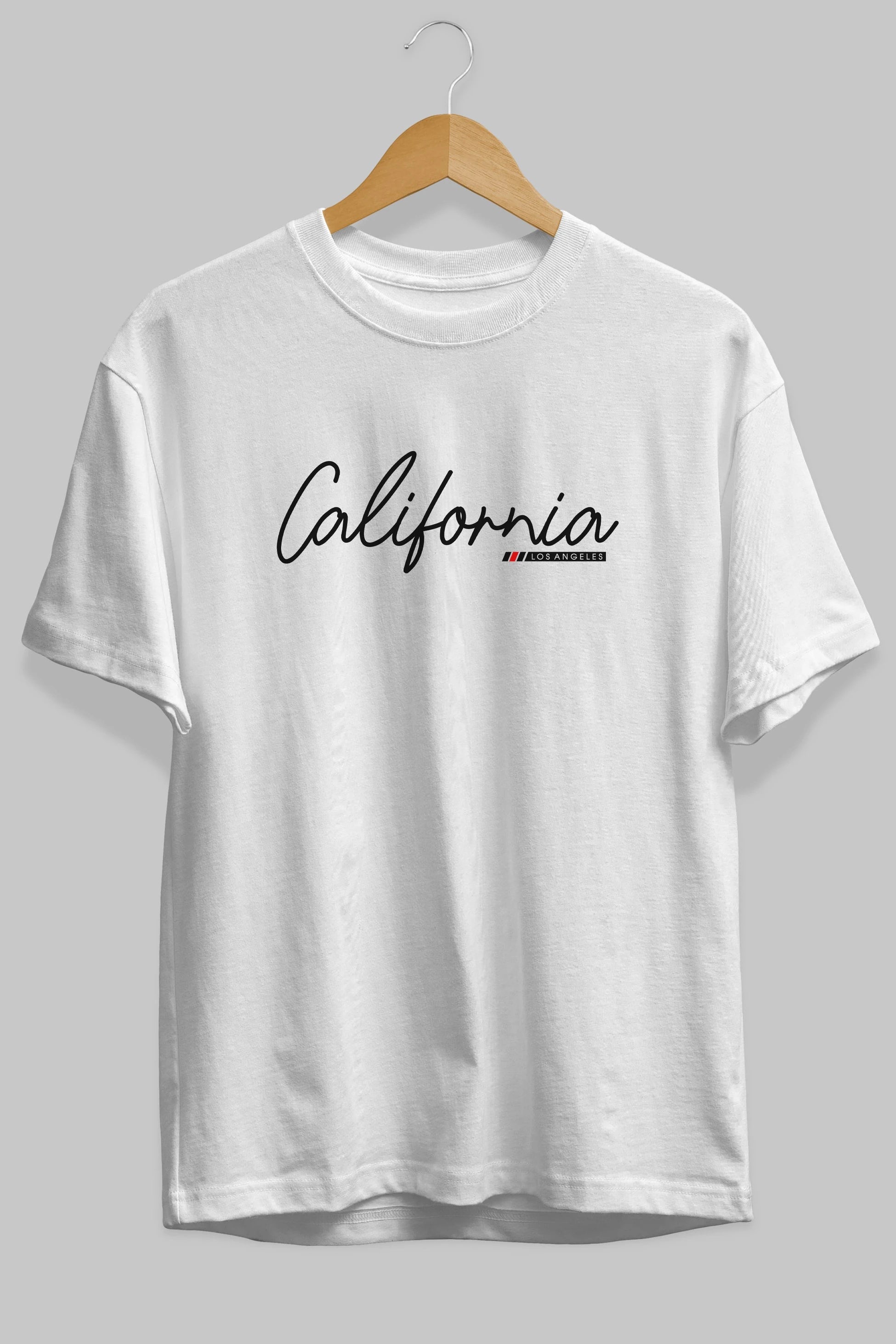 California Ön Baskılı Oversize t-shirt Erkek Kadın Unisex