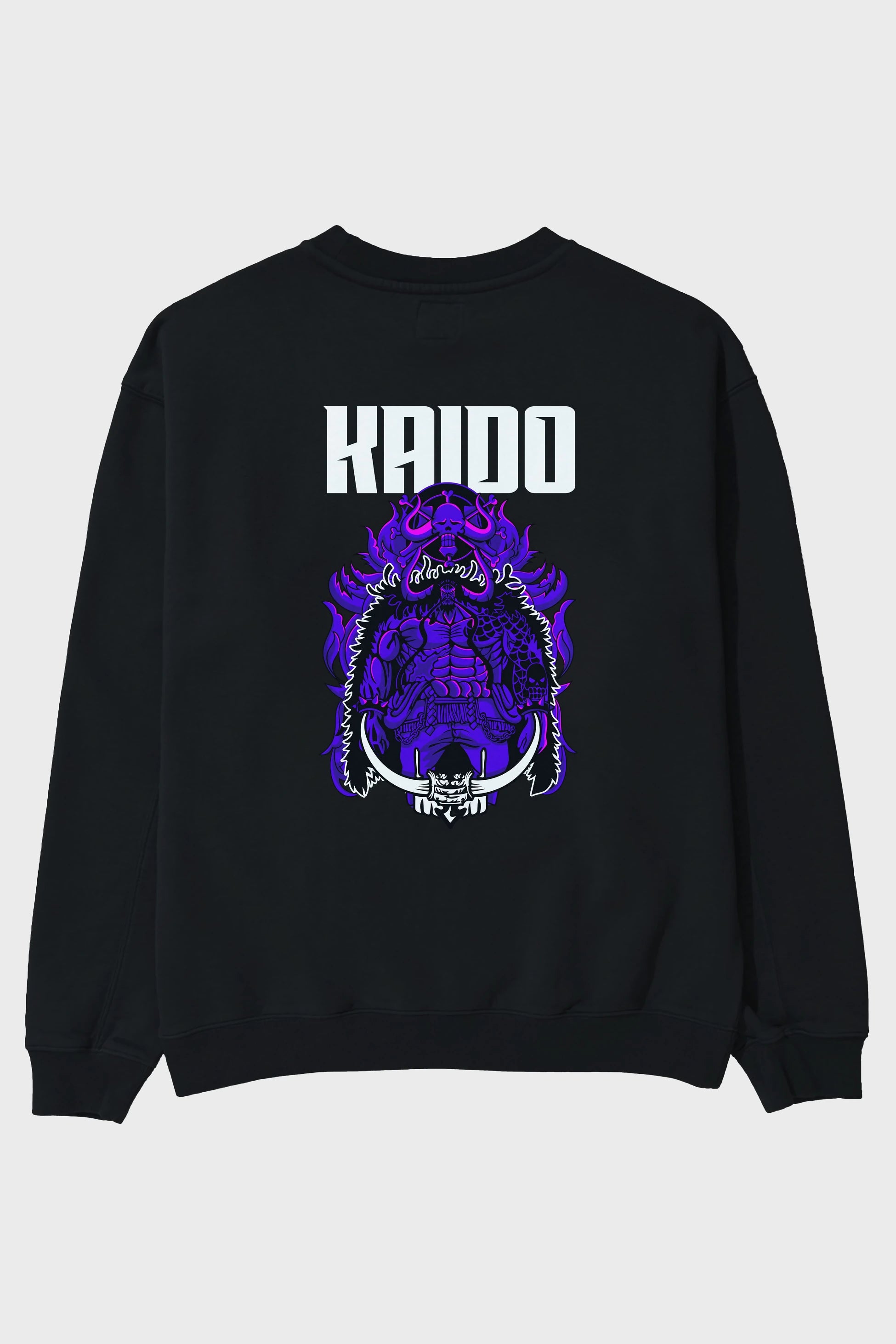 Kaido Arka Baskılı Anime Oversize Sweatshirt Erkek Kadın Unisex