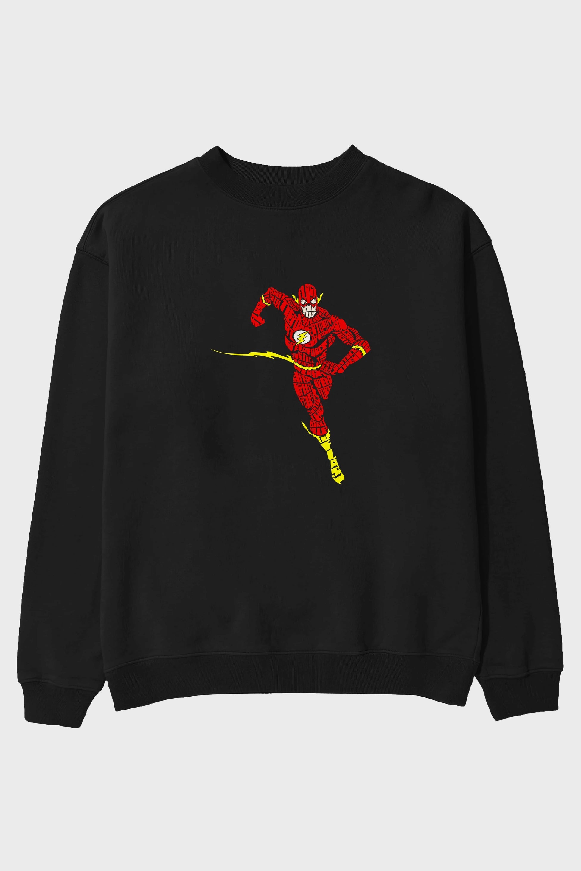 The Flash Ön Baskılı Oversize Sweatshirt Erkek Kadın Unisex