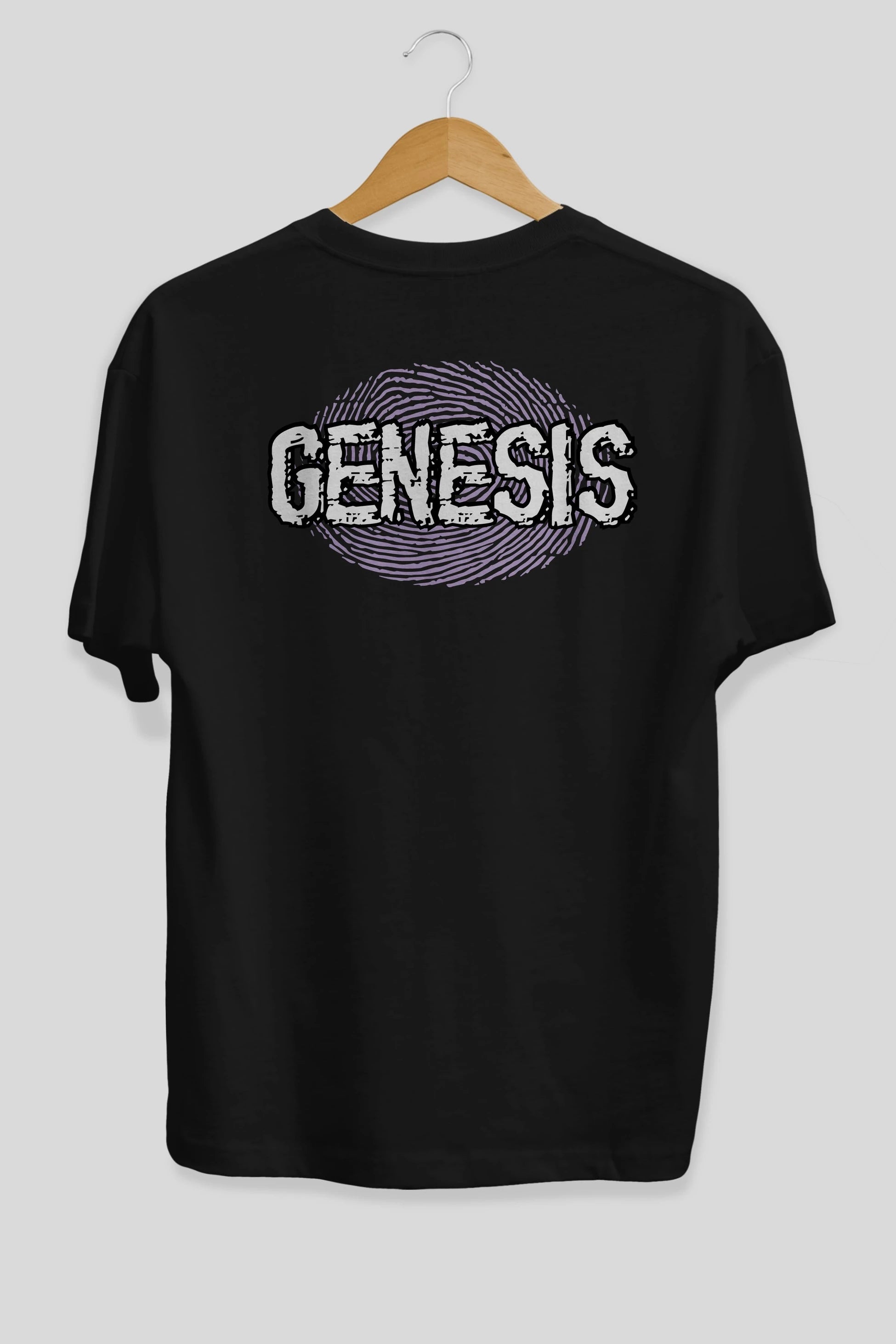 Genesis Arka Baskılı Oversize t-shirt Erkek Kadın Unisex