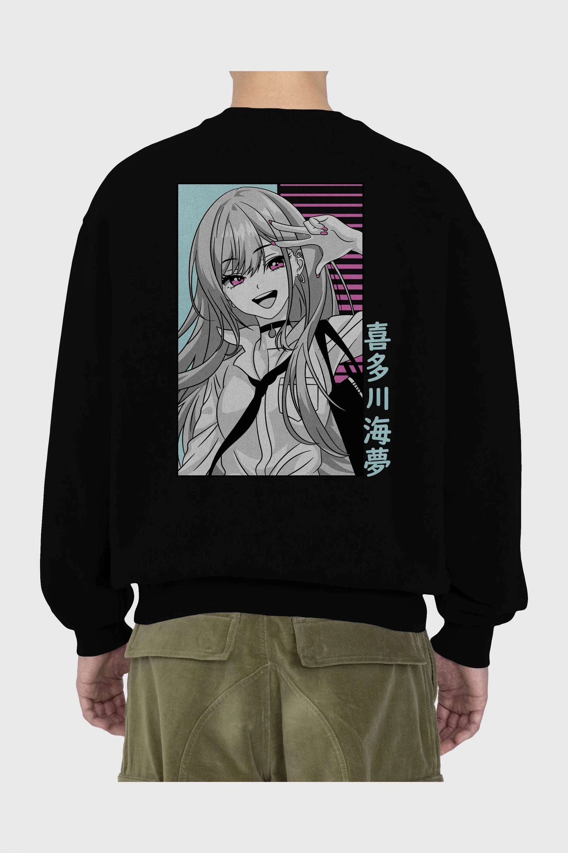 Marin Kitagawa 1 Anime Arka Baskılı Oversize Sweatshirt Erkek Kadın Unisex