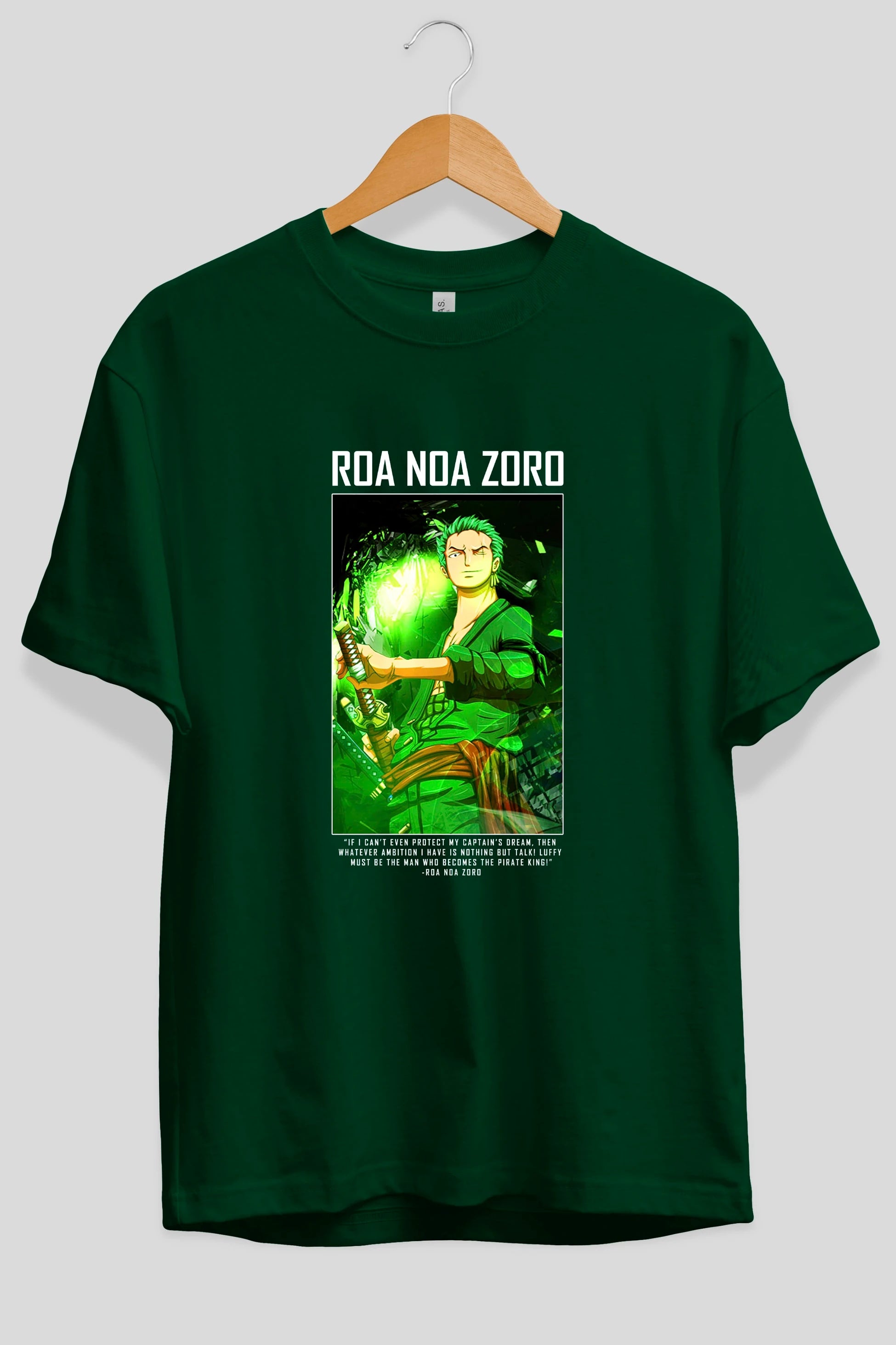 Roronoa Zoro 5 Anime Ön Baskılı Oversize t-shirt Erkek Kadın Unisex