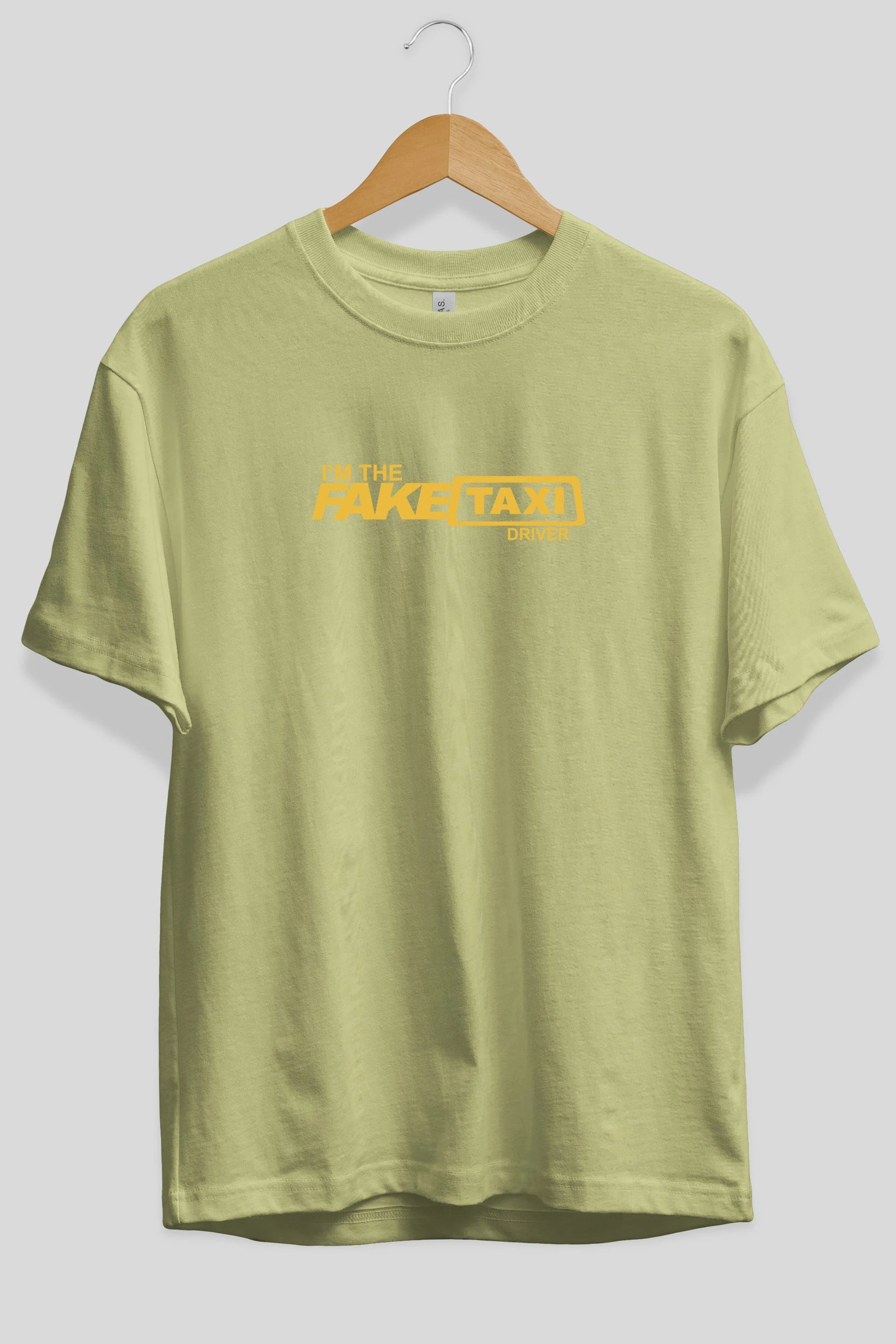 I m The Fake Taxi Ön Baskılı Oversize t-shirt %100 pamuk Erkek Kadın Unisex